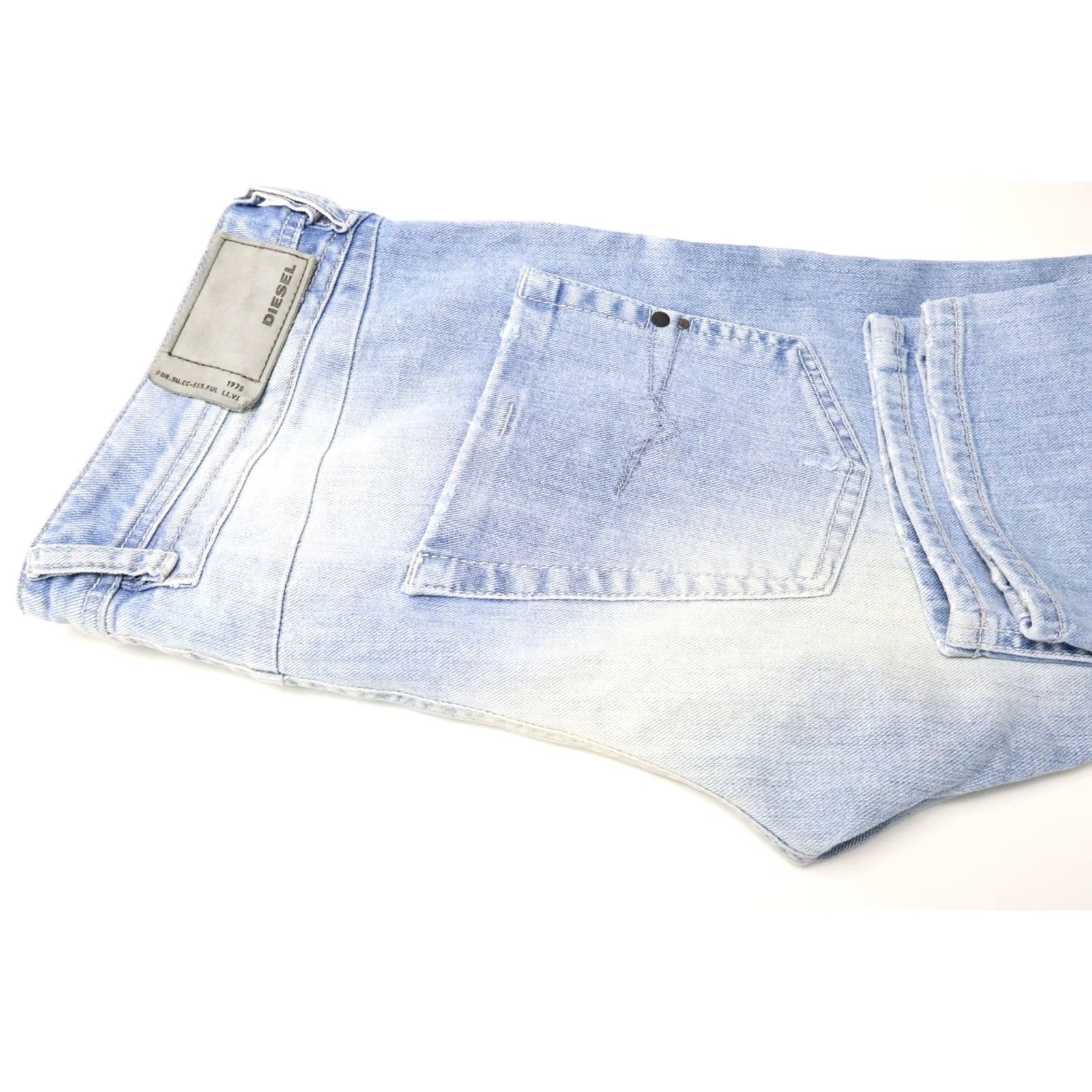 Diesel DIESEL Belther Jeans Men's W30/L32 Blue Regular Slim-Tapered Faded Whiskered Size US 30 / EU 46 - 5 Thumbnail