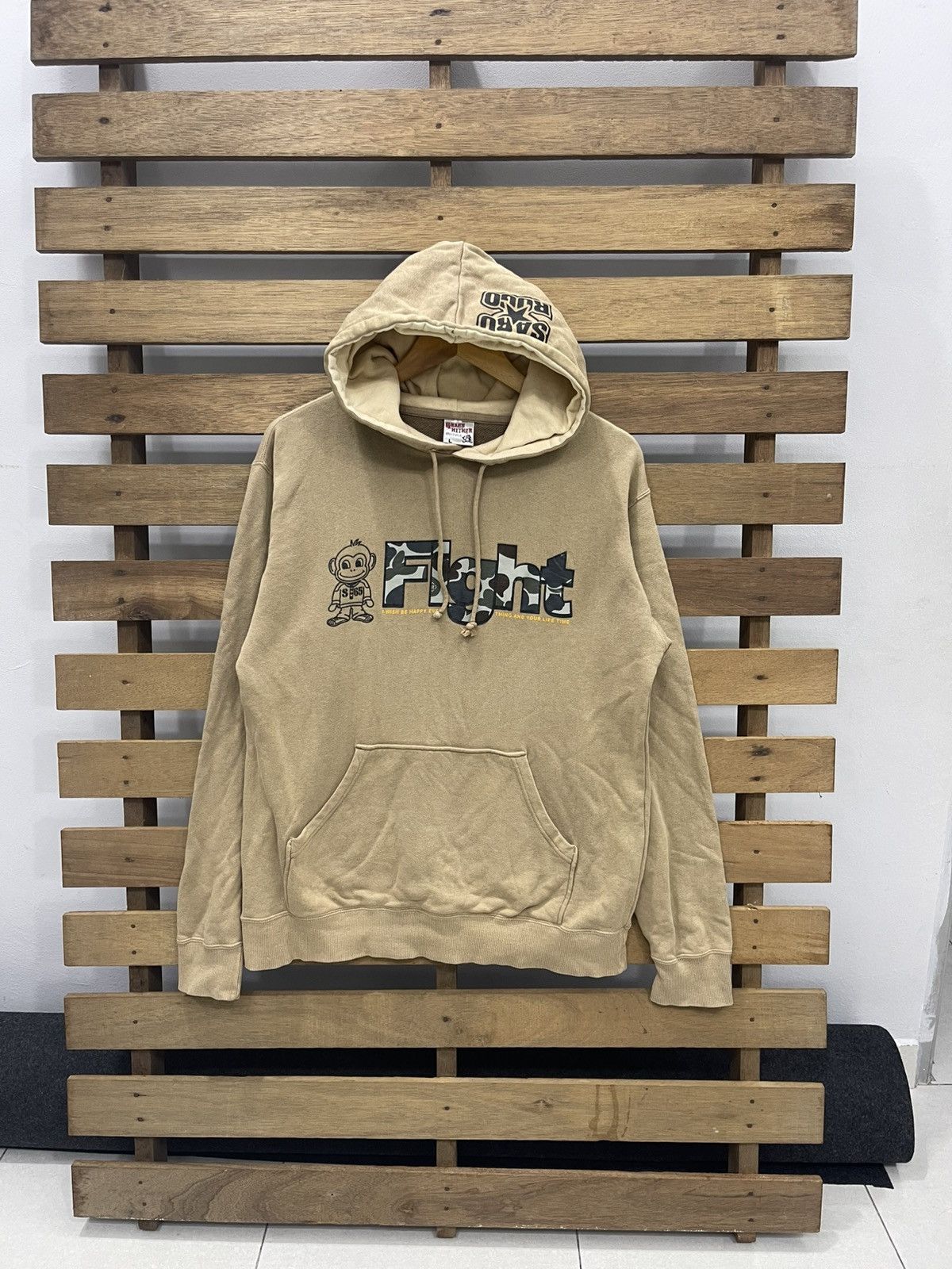 Vintage Vintage Grass Hither "Flight" Camo Monkey Hoodie - Saru Ruco Size US L / EU 52-54 / 3 - 1 Thumbnail