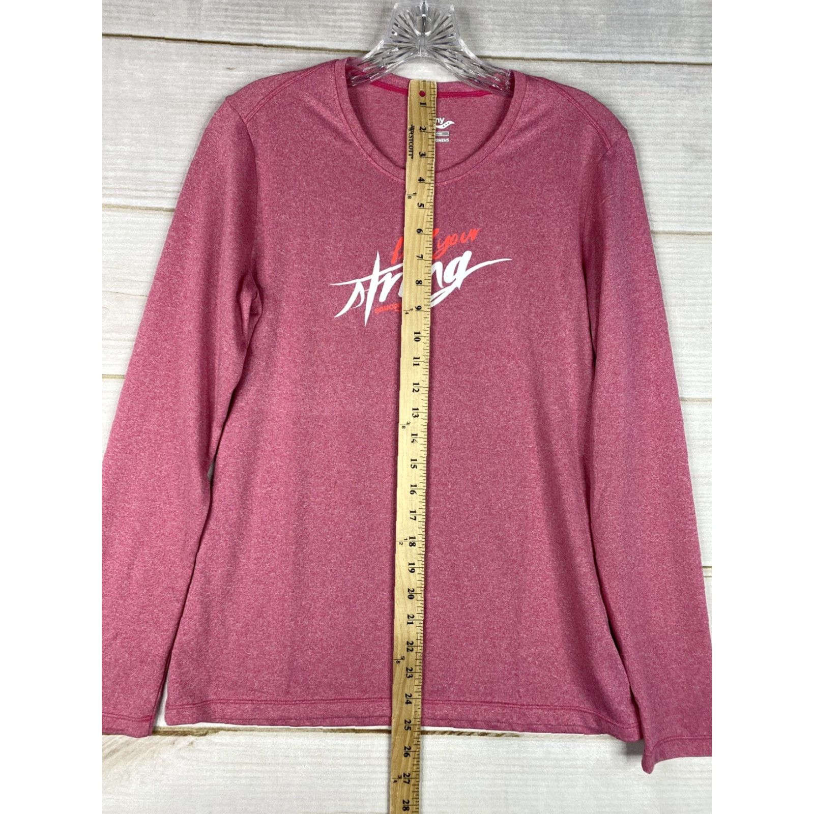 Saucony Saucony Shirt Womens M Pink Activewear Top Long Sleeve Size M / US 6-8 / IT 42-44 - 5 Thumbnail