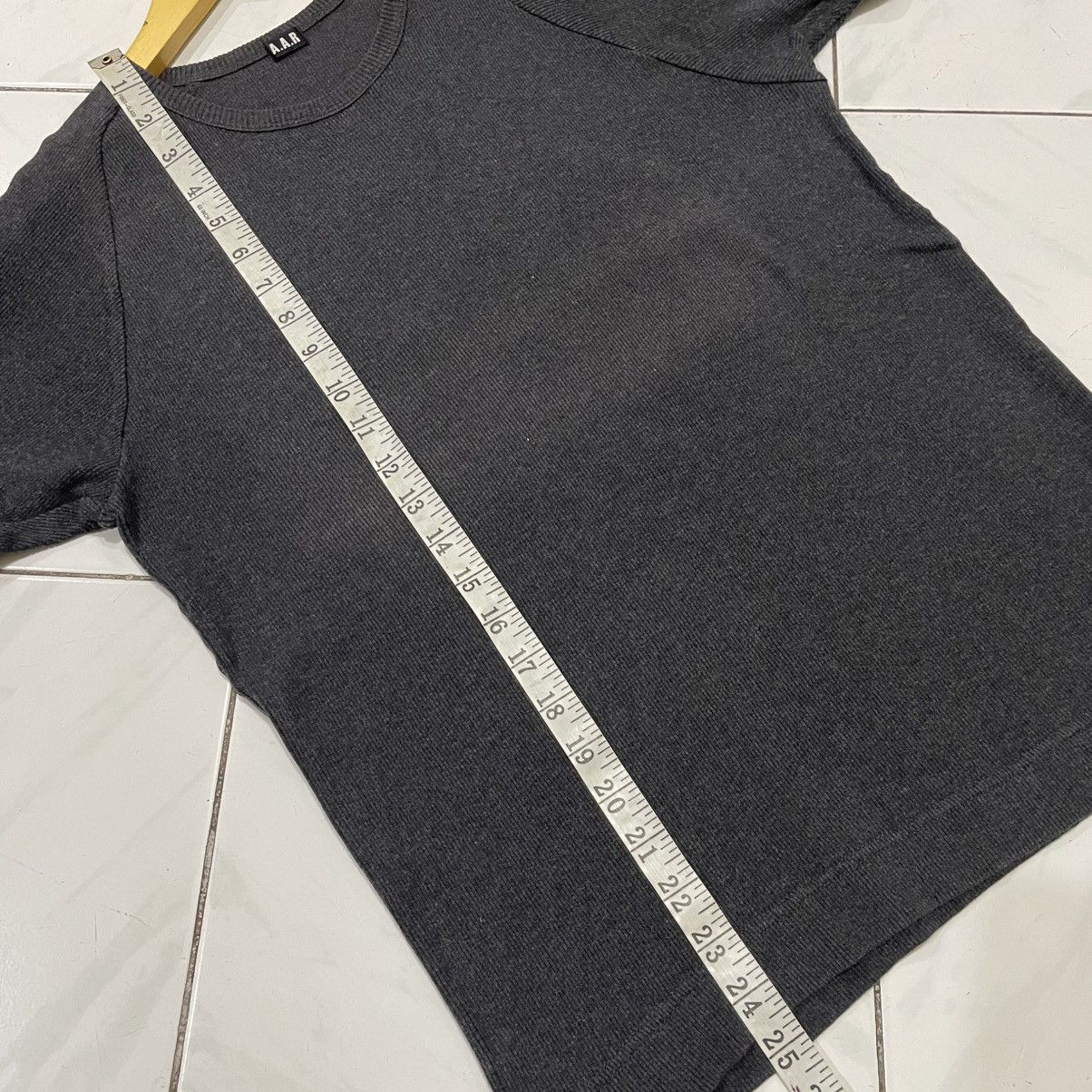 Yohji Yamamoto Thrashed faded AAR yohji yamamoto knit tee Size US M / EU 48-50 / 2 - 8 Thumbnail