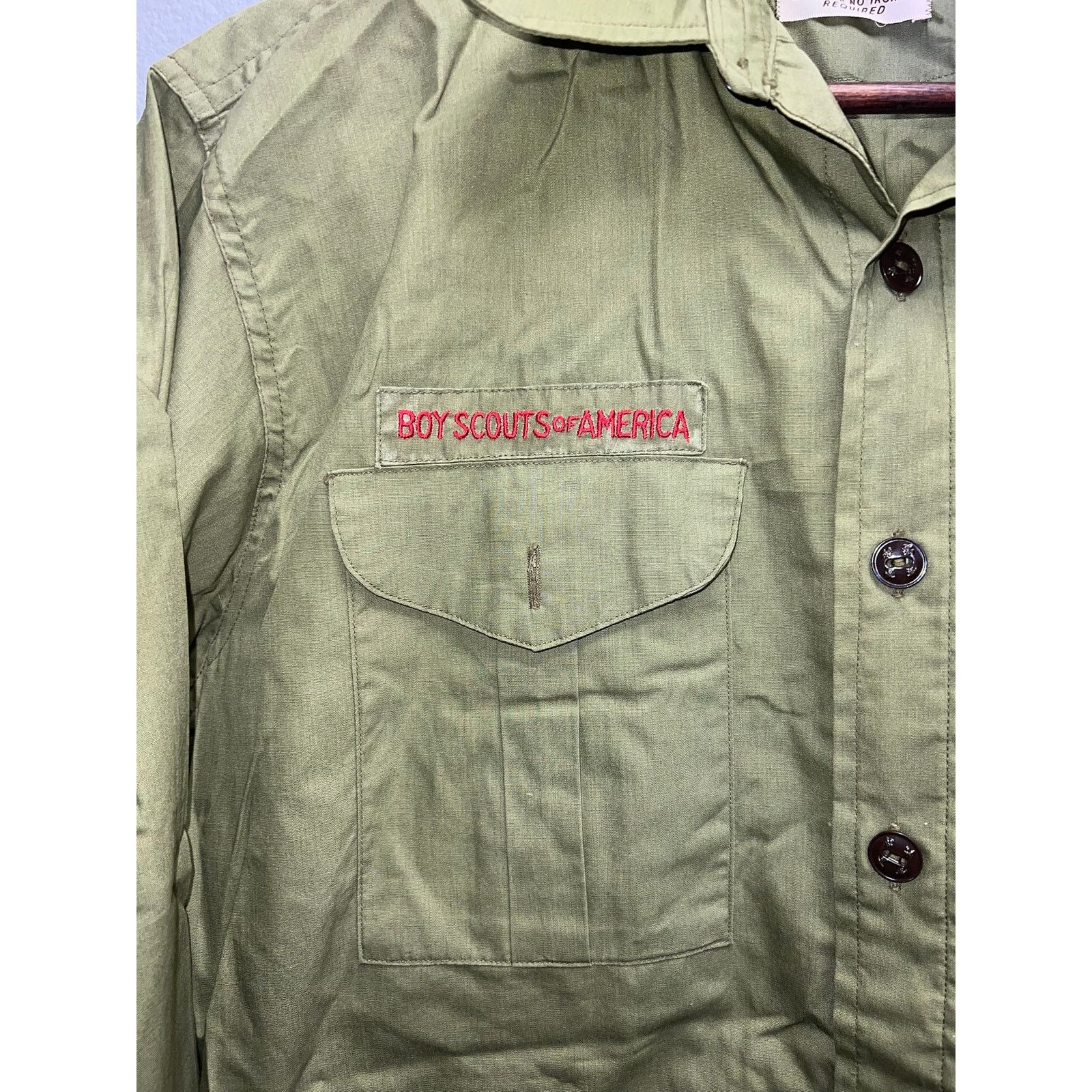 Vintage Vintage Boy Scouts Of America Shirt Sanforized Button Up 60s Size US L / EU 52-54 / 3 - 3 Thumbnail