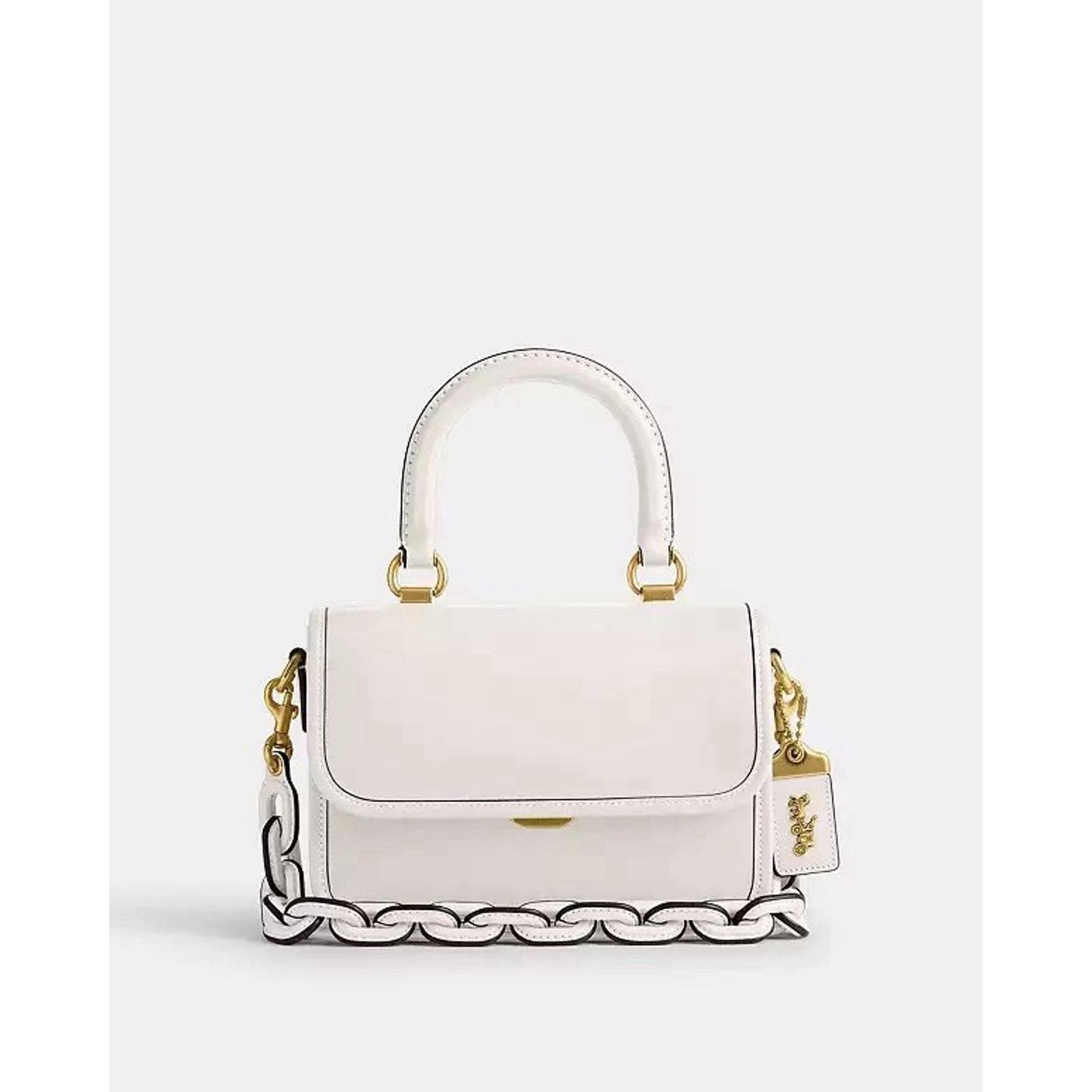 Coach NWT Coach Rogue Top Handle Bag Chalk Glove Leather CP135 Size ONE SIZE - 8 Thumbnail