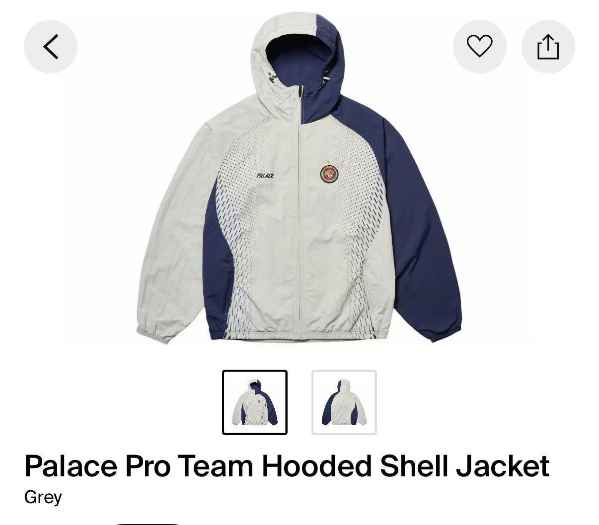 Palace Palace pro team shell jacket | Grailed