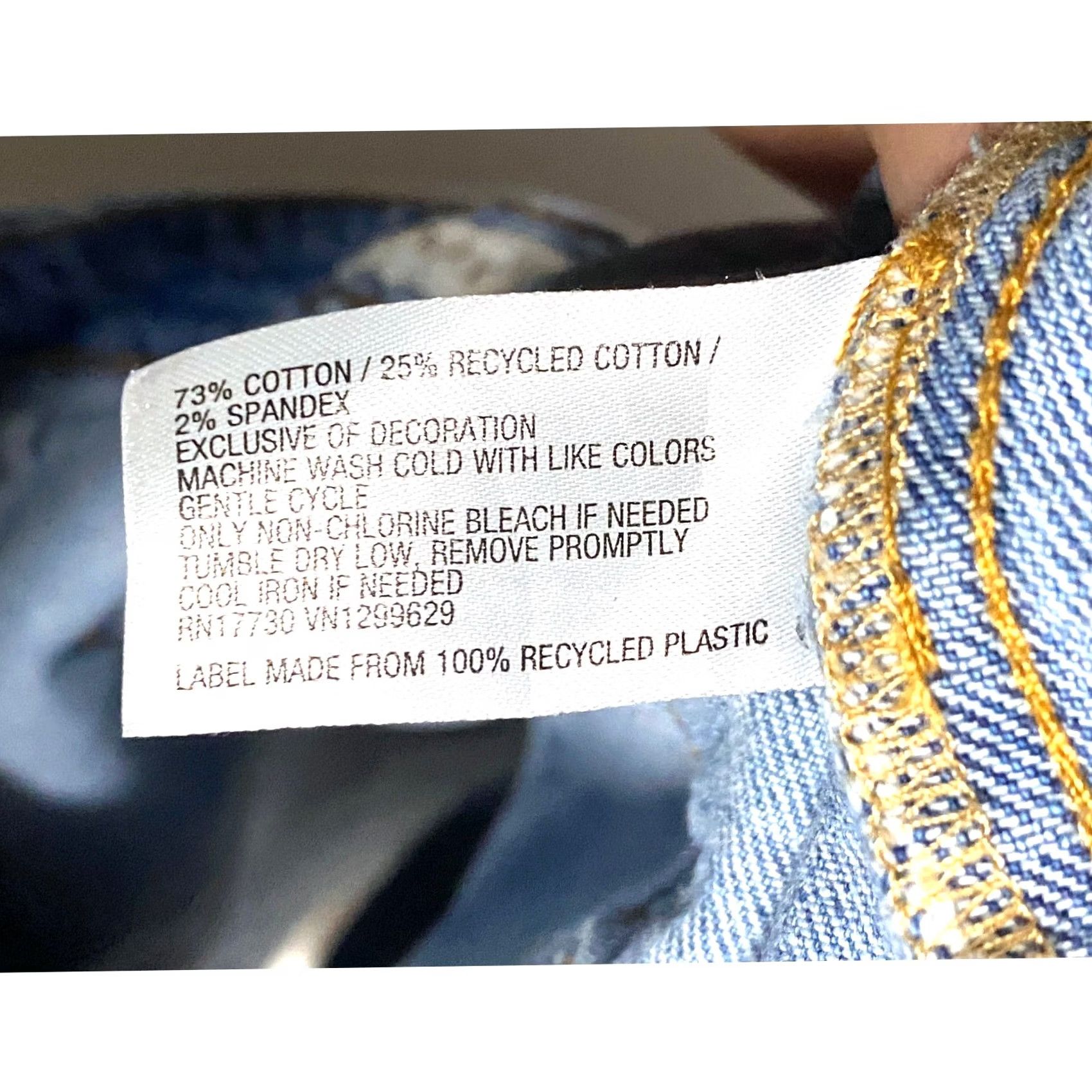 Vintage VINTAGE Knox Rose Jean Shorts Aztec Chevron Cut Off Blue Denim Womens 20W Festival Boho Size 42" / US 20 - 7 Thumbnail