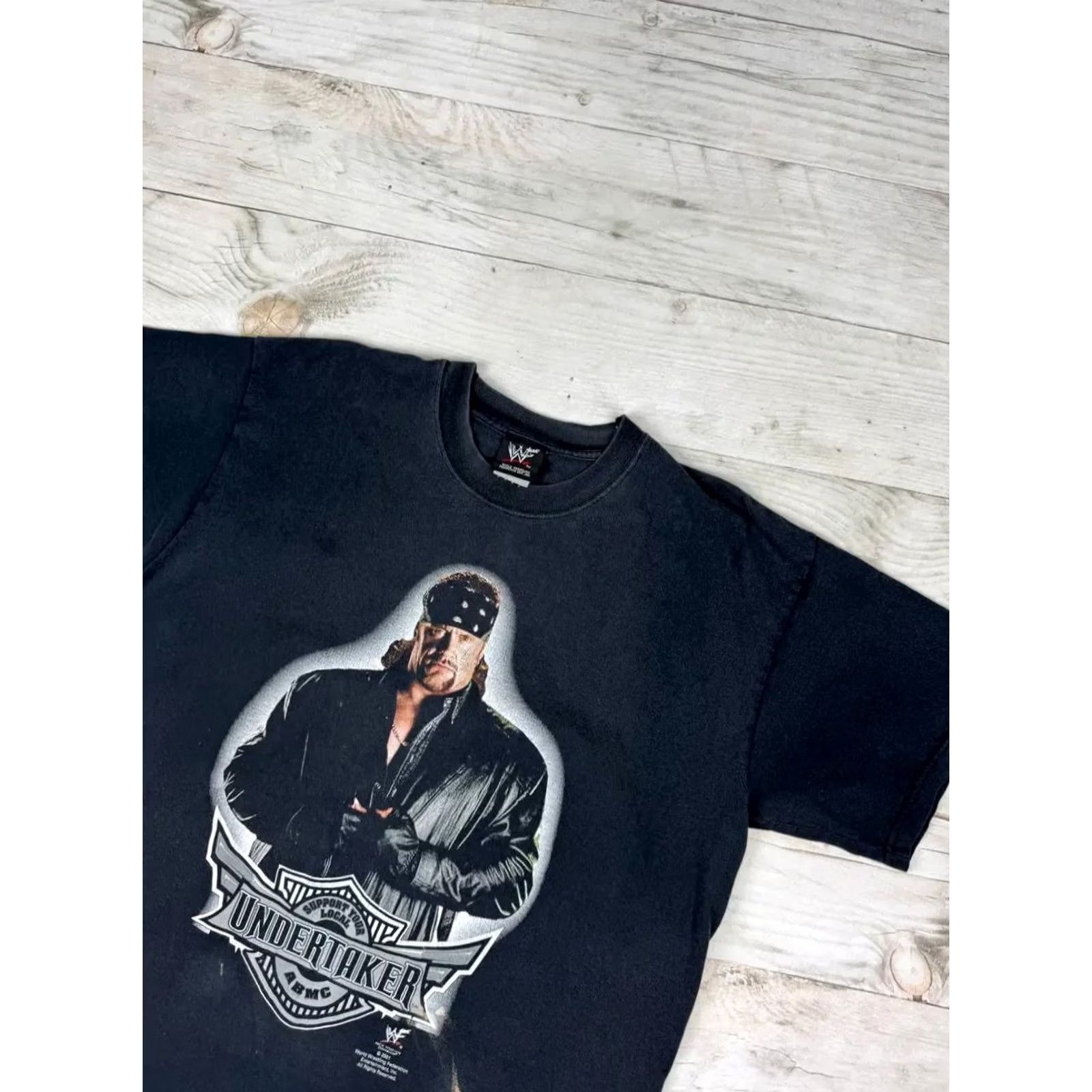 Vintage VINTAGE WWE Undertaker T-Shirt Wrestling Men L Black 90s WWF WWE Shirt Adult Large Black Mens Size US L / EU 52-54 / 3 - 2 Thumbnail