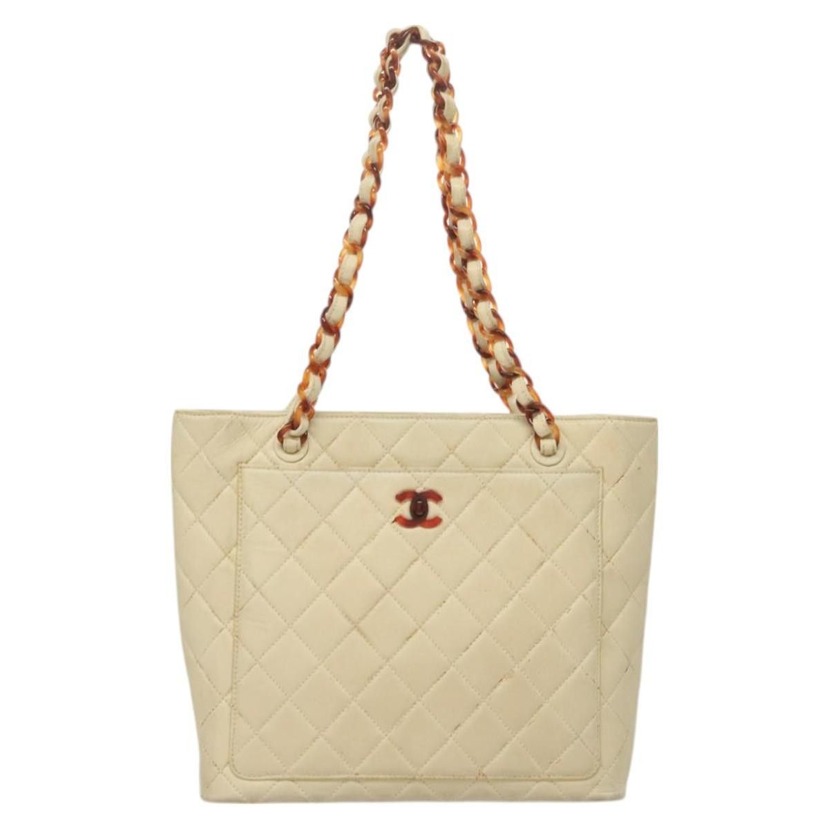 Chanel Chanel Vintage CC Front Pocket Tote Quilted Leather Size ONE SIZE - 1 Thumbnail