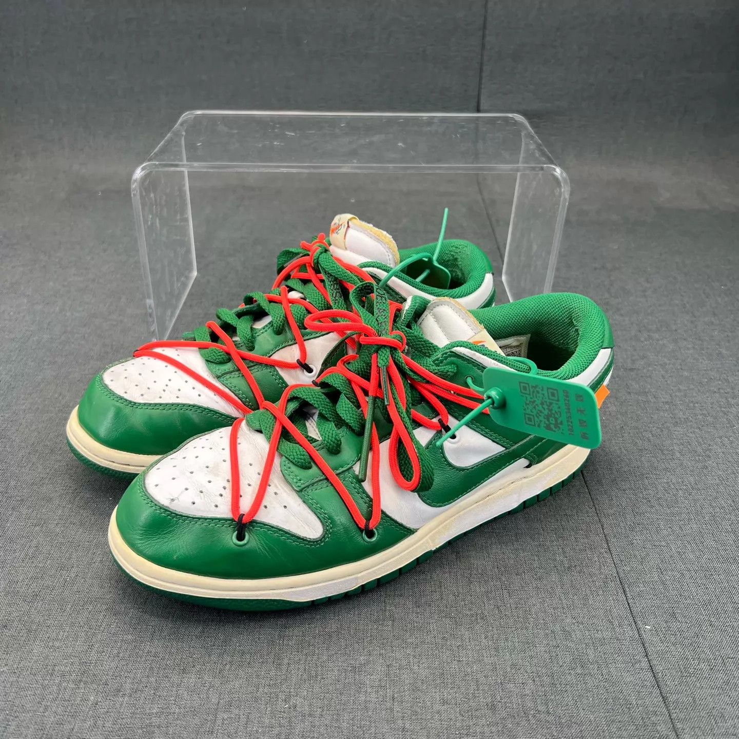 Off-White Off-White Dunk White Green 44 Min oxid Size US 11 / EU 44 - 1 Thumbnail