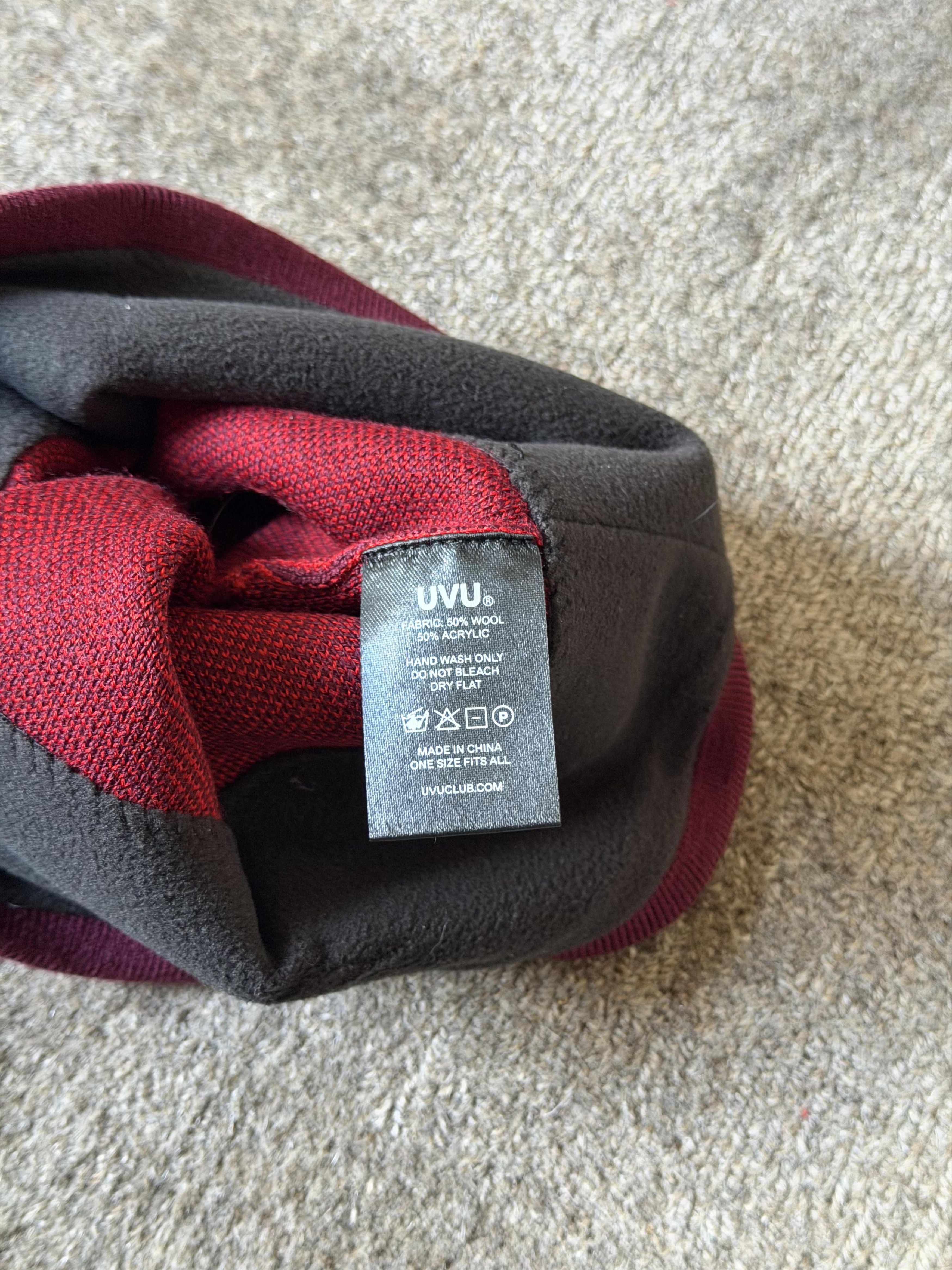 UVU Club Merino Beanie Hat (Red)