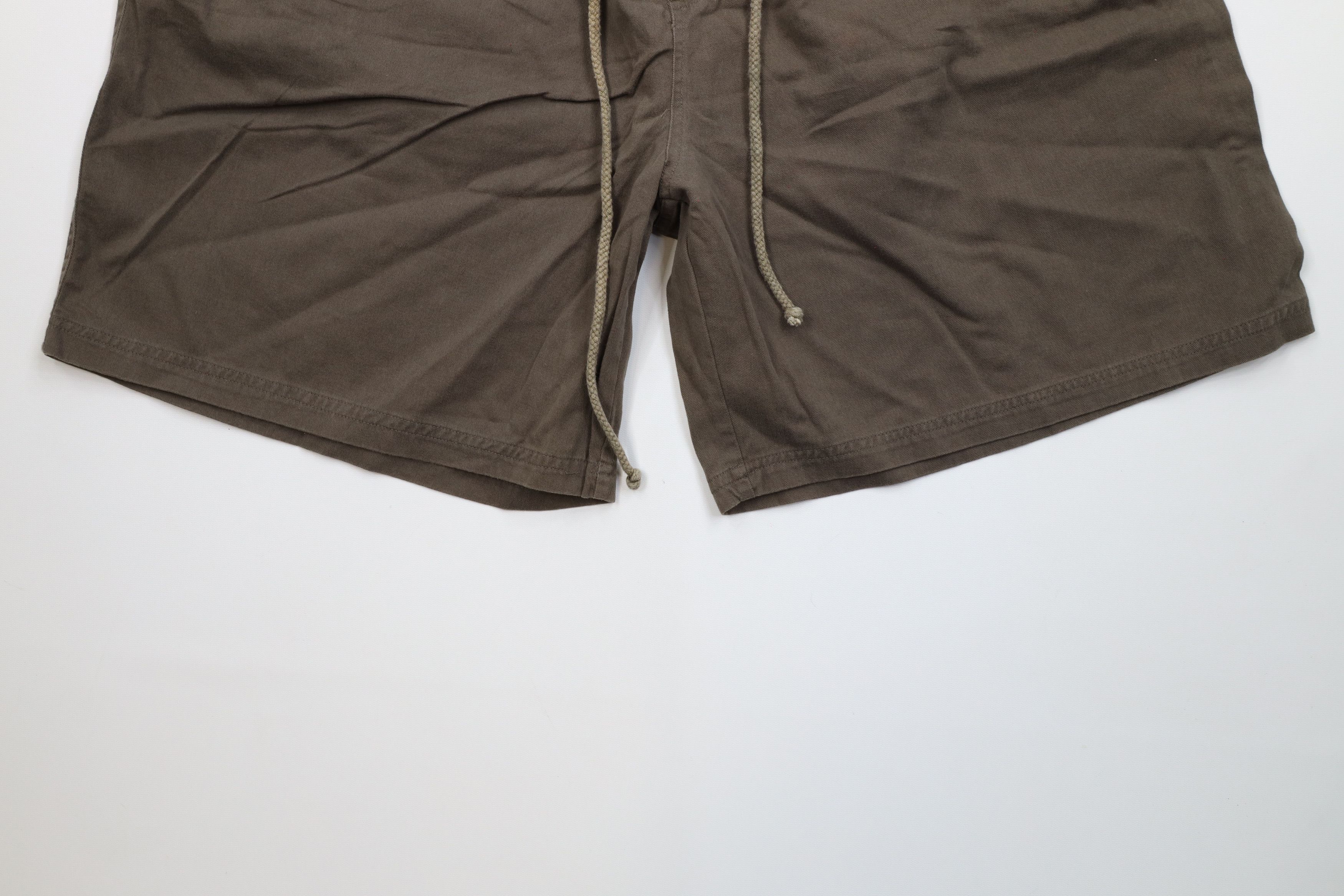 Vintage Vintage 90s Streetwear Blank Above Knee Shorts Green Cotton Size US 36 / EU 52 - 4 Thumbnail