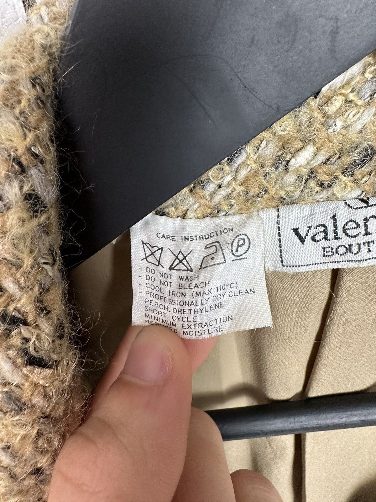 Giovanni Valentino × Valentino 🔥Rare Vintage Valentino Botique tweed Blazer Jacket Women 8 Size M / US 6-8 / IT 42-44 - 11 Thumbnail