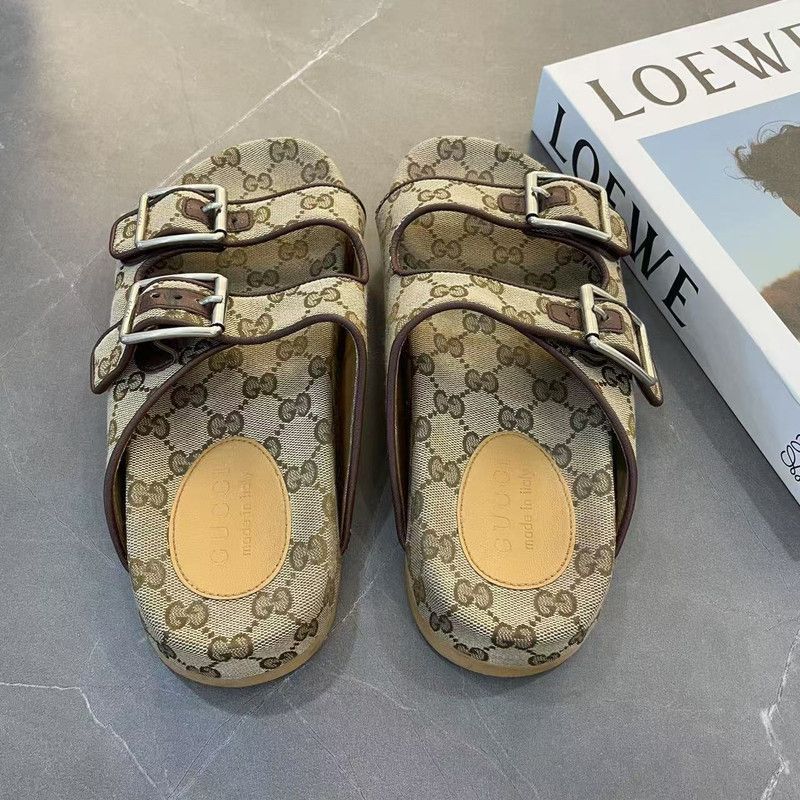 Gucci Gucci Double G Logo Buckle Slide Sandals - Size US 7.5 / EU 40-41 - 3 Thumbnail