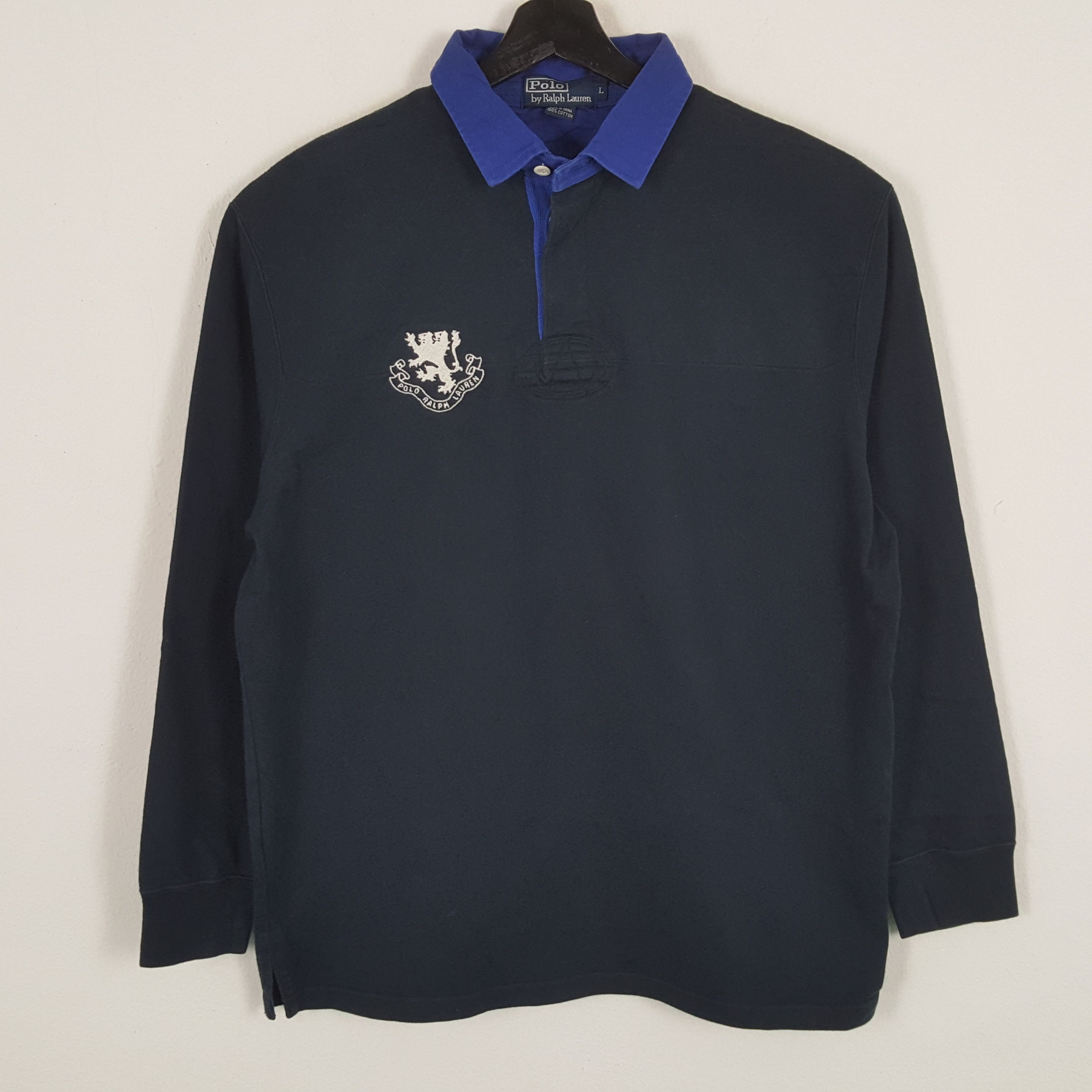 Polo Ralph Lauren × Vintage POLO by RALPH LAUREN Long Sleeve Polos Rugby Style Size US L / EU 52-54 / 3 - 1 Thumbnail