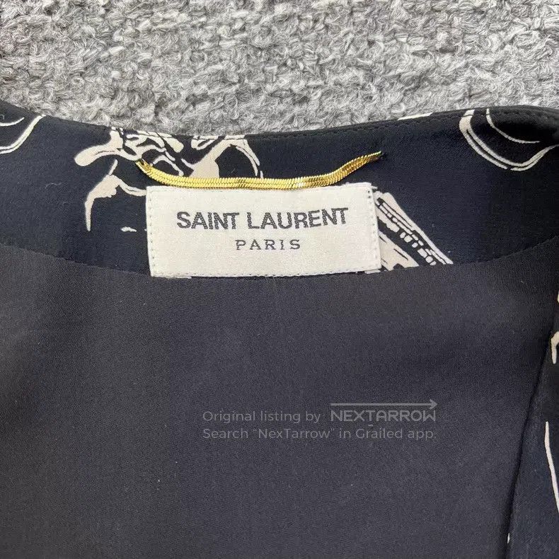 Saint Laurent Paris Saint Laurent Paris Printed Pattern Dress Size XS / US 0-2 / IT 36-38 - 4 Thumbnail