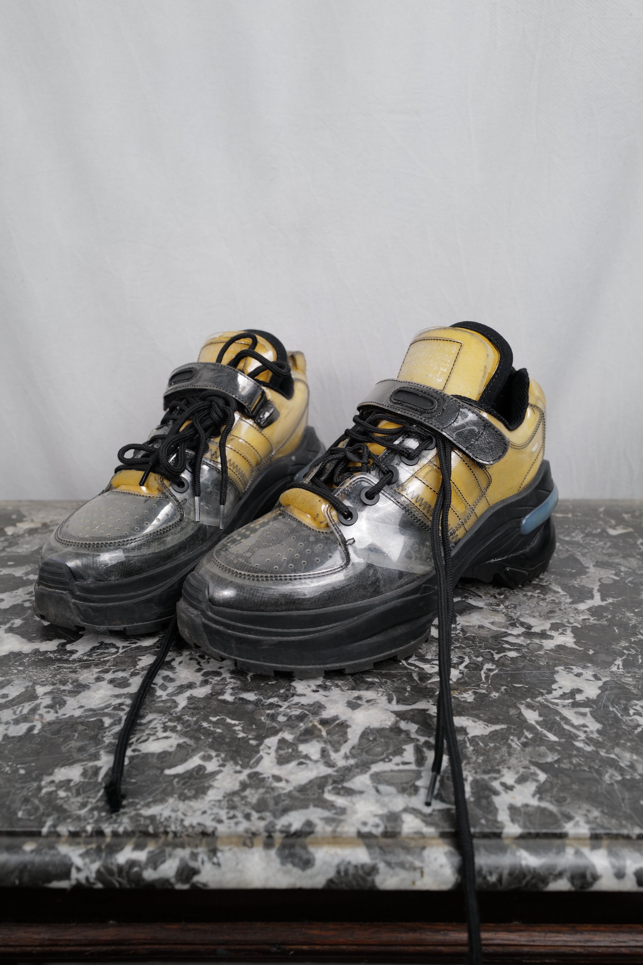Maison Margiela Maison Margiela PVC Clear Retro Fit Chunky Sole Sneaker Size US 8 / EU 41 - 1 Thumbnail