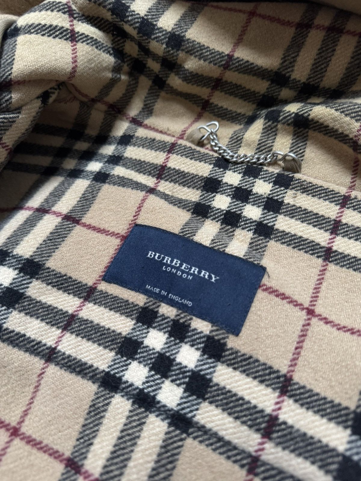 Burberry Burberry Vintage Nova Check Wool Duffle Coat XL Size US XL / EU 56 / 4 - 4 Thumbnail