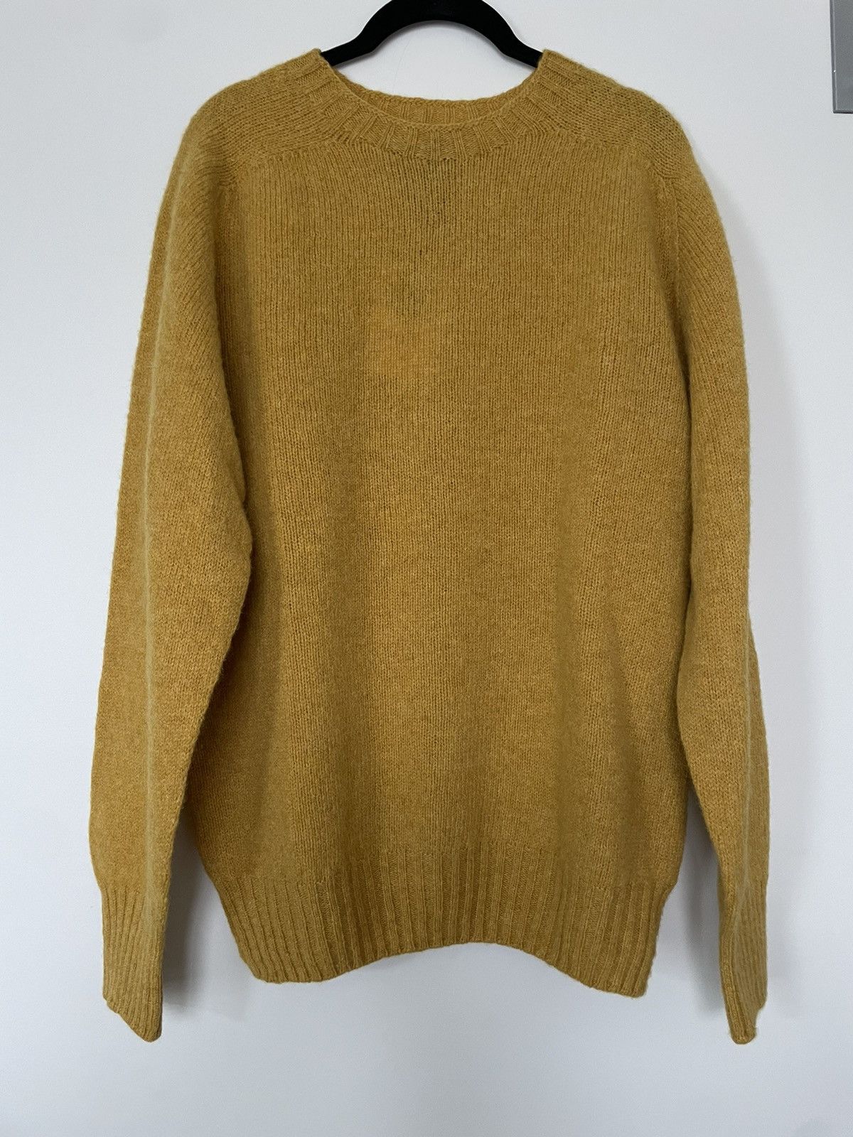 image of Howlin x Howlin By Morrison NWT Birth Of Cool Crew Sweater Jumper Wool Butterscotch in Yellow (Size