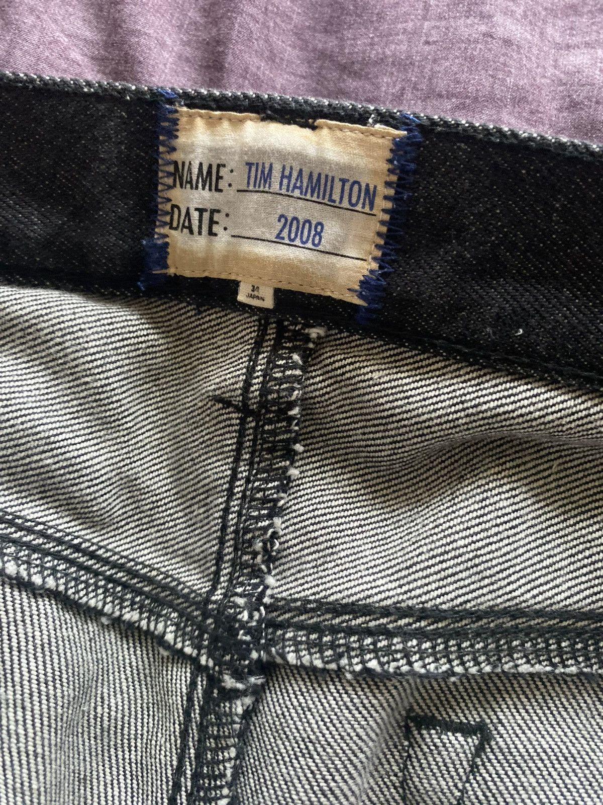 Tim Hamilton Tim Hamilton 2008 Black Japanese Denim Jeans – Size 34 Size US 34 / EU 50 - 2 Thumbnail