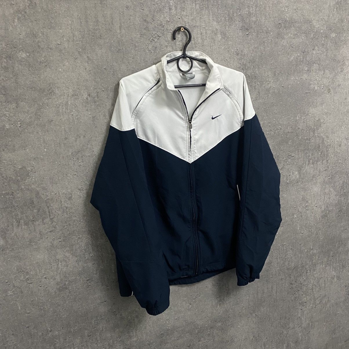 Nike Vintage Y2K Nike Track Jacket Nylon Top Striped Swoosh Size US M / EU 48-50 / 2 - 3 Thumbnail