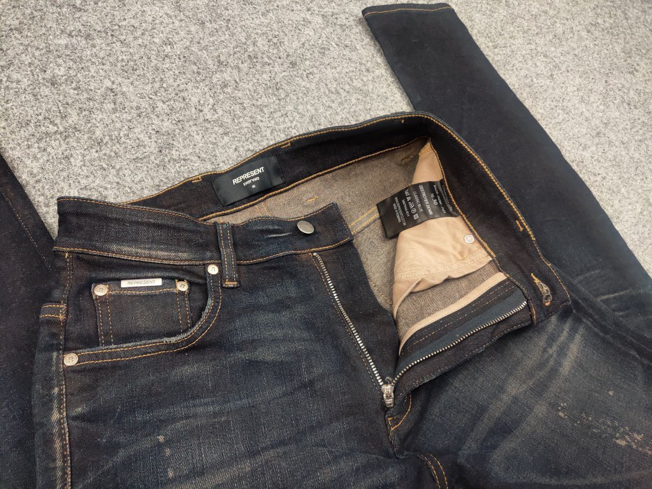 Represent Clo. Represent Design distressed Denim Slim Fit jeans Size US 30 / EU 46 - 13 Thumbnail