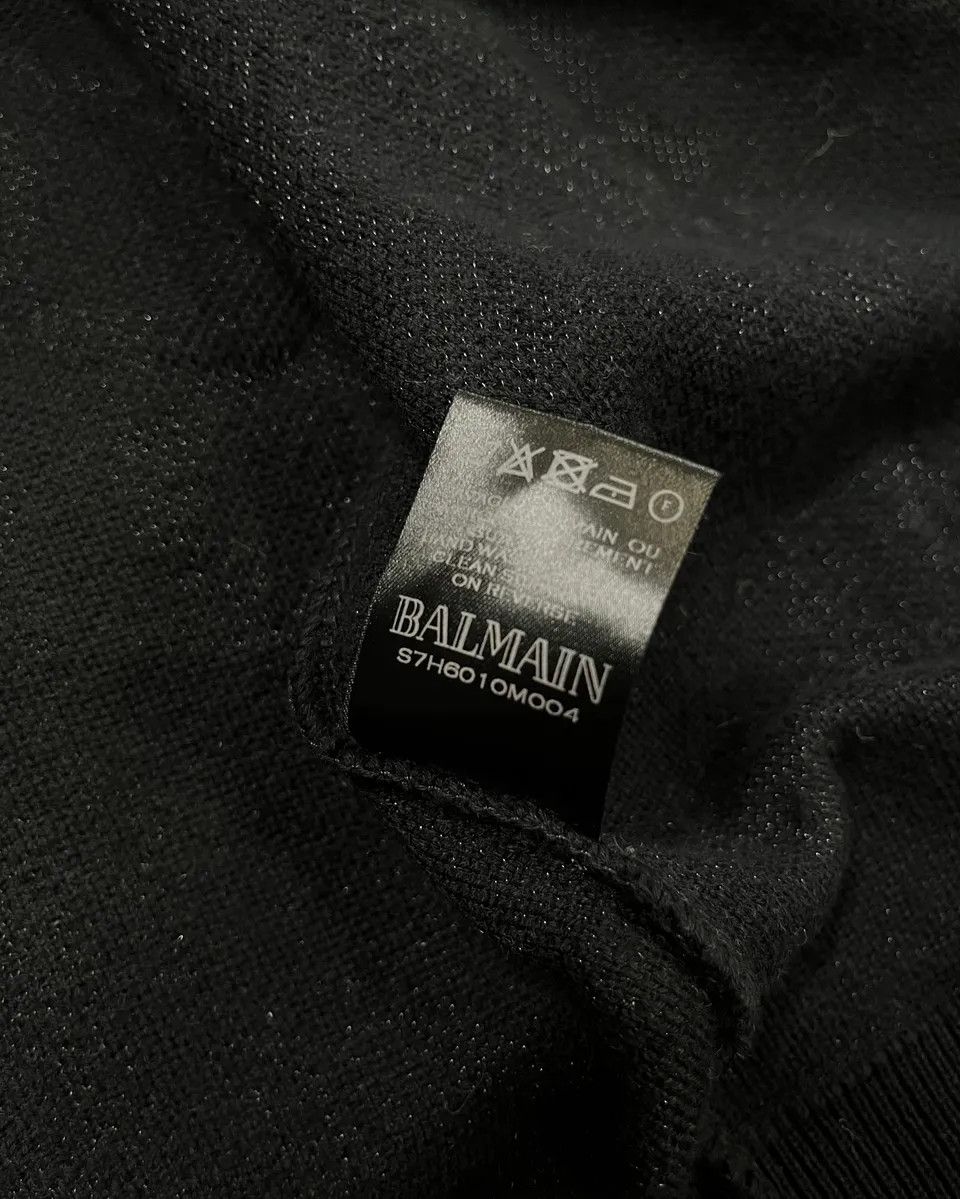 Balmain SS2017 Balmain Metallic Zip-Up Black Marble Effect Hoodie Size US L / EU 52-54 / 3 - 11 Thumbnail