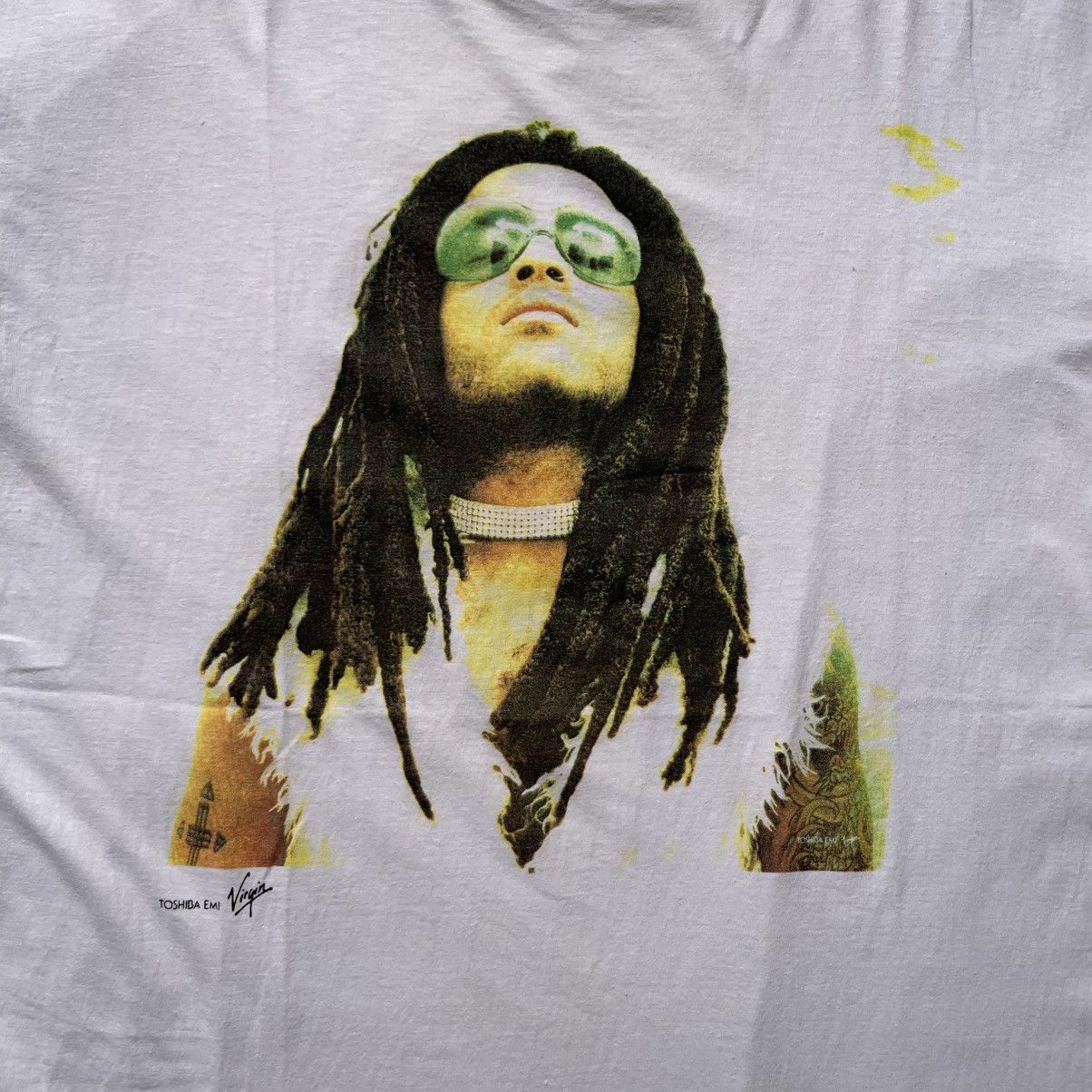 Band Tees Vtg 90's Lenny Kravitz "5" album promo Toshiba EMI Virgin Size US L / EU 52-54 / 3 - 2 Thumbnail