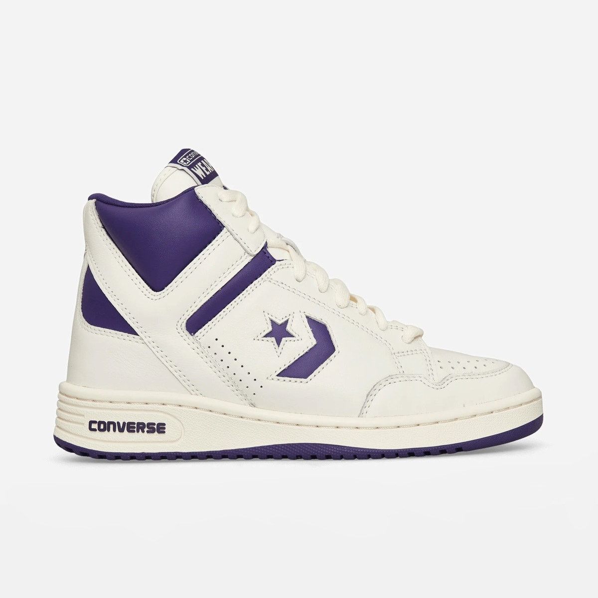 Converse CONVERSE WEAPON MEN'S 12 MID LEATHER MAGIC JOHNSON LA LAKERS Size US 12 / EU 45 - 2 Thumbnail