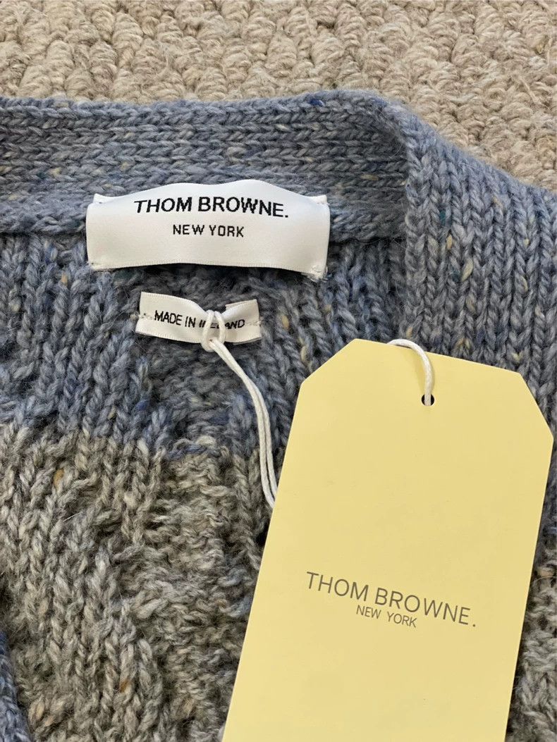Thom Browne Thom browne Size 1 Blue and gray striped thick wool horseh Size S / US 4 / IT 40 - 5 Thumbnail