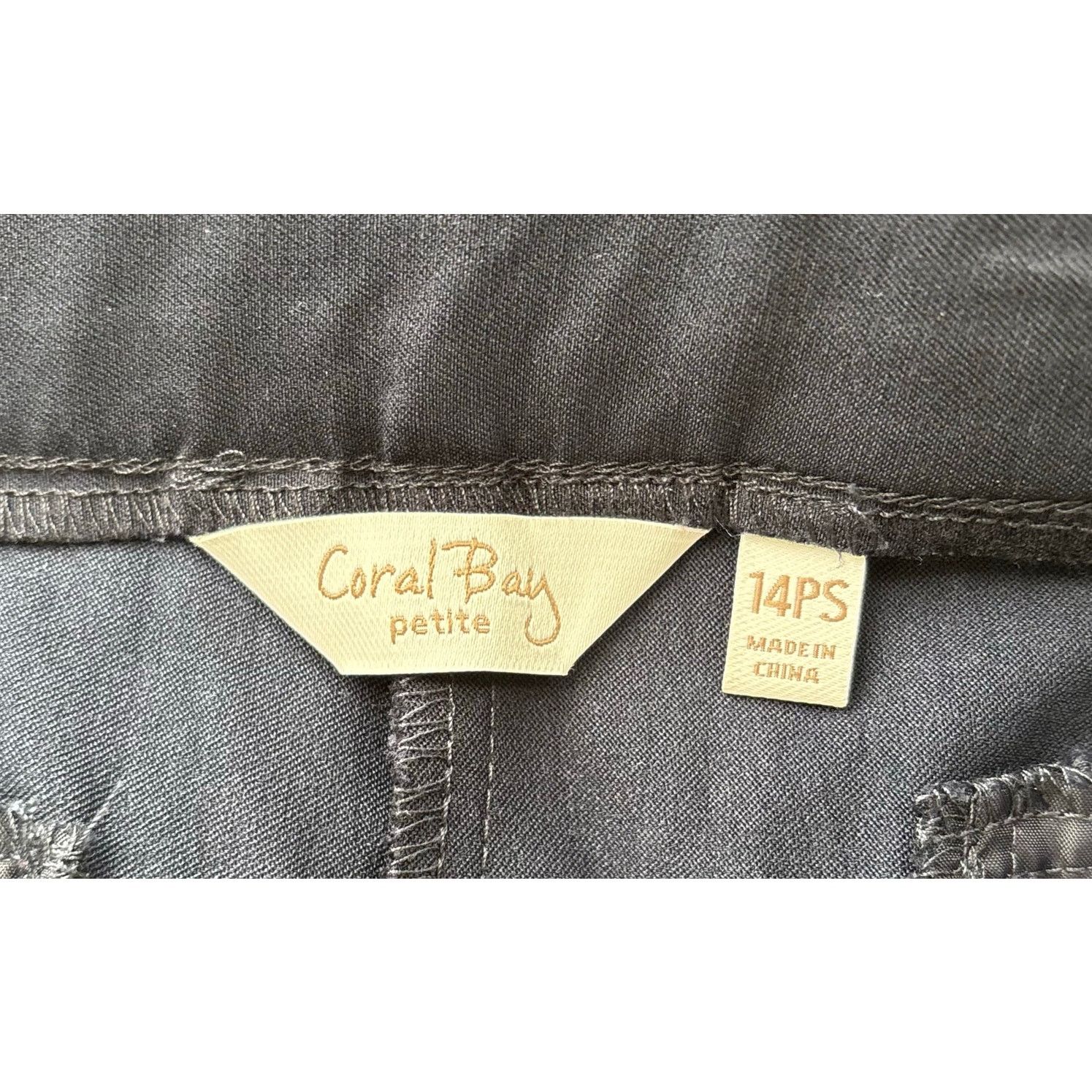 Other Coral Bay Dark Navy Tummy Control Pull-On Pants Petite 14PS Size 36" / US 14 / IT 50 - 9 Thumbnail