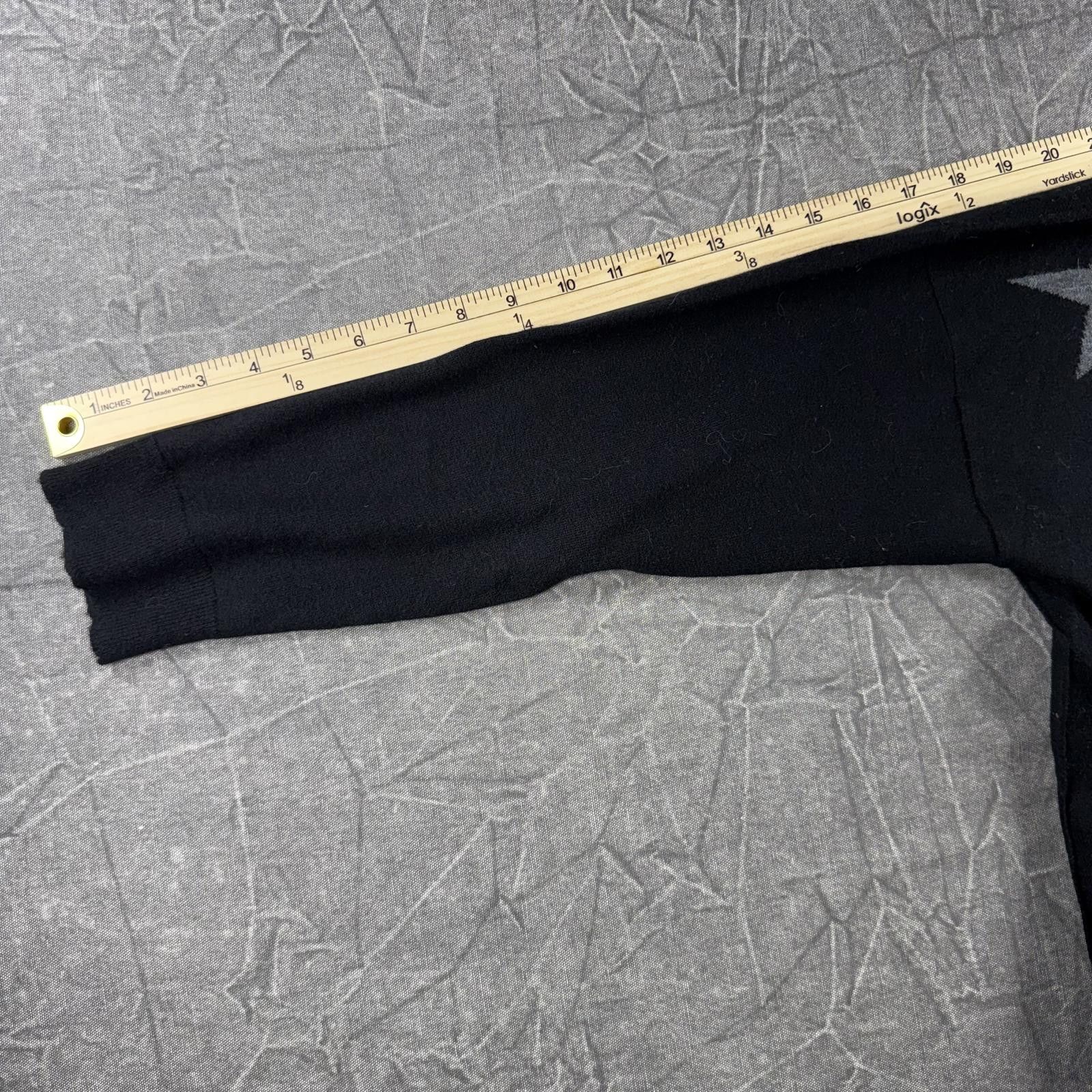 Sunday Works Sundry Sweater Women's 2 Black 69% Wool Stars Size XS / US 0-2 / IT 36-38 - 6 Thumbnail
