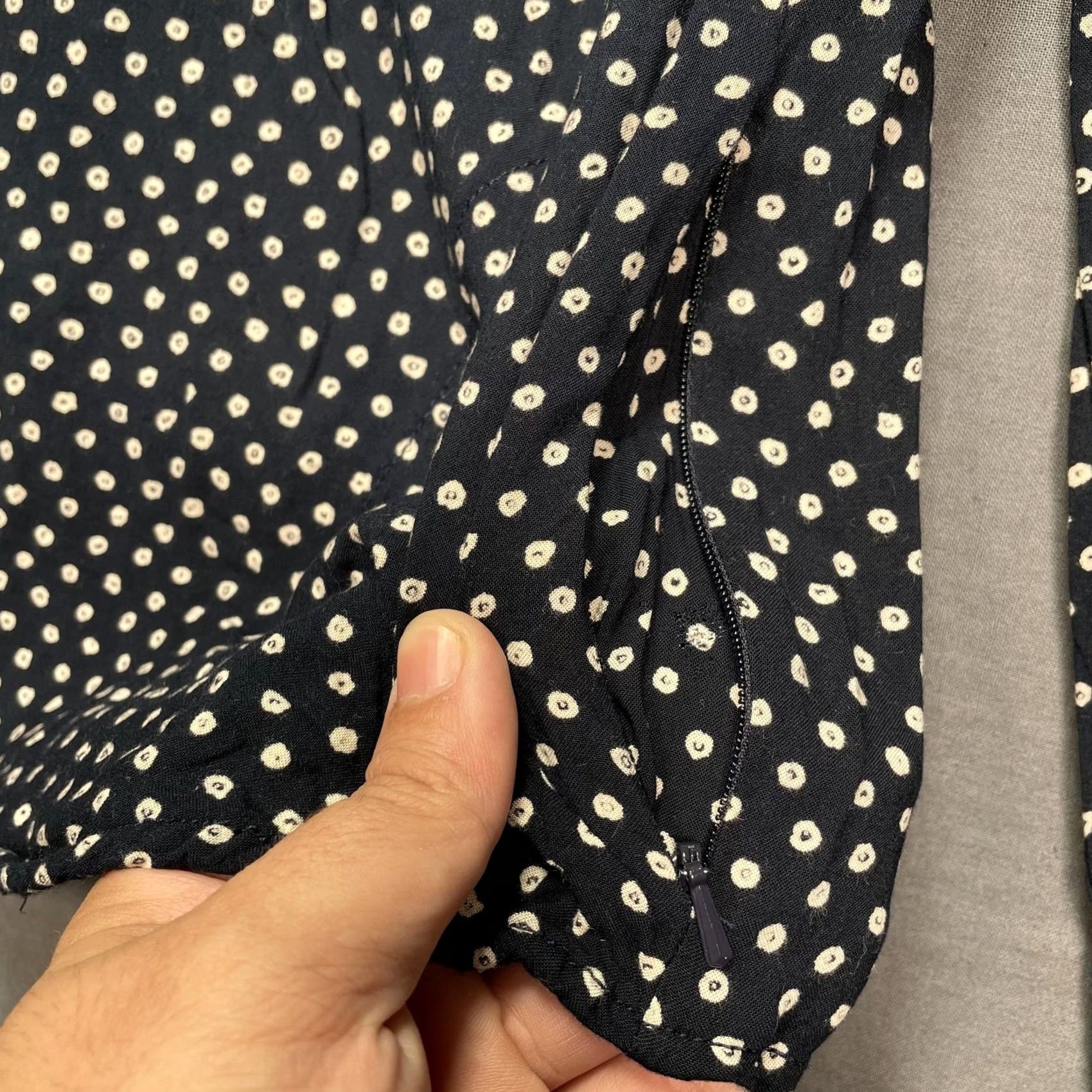 Rhythm Rhythm Shirt Mens M black Dot Long Sleeve Button Up Cotton Print Size US M / EU 48-50 / 2 - 6 Thumbnail