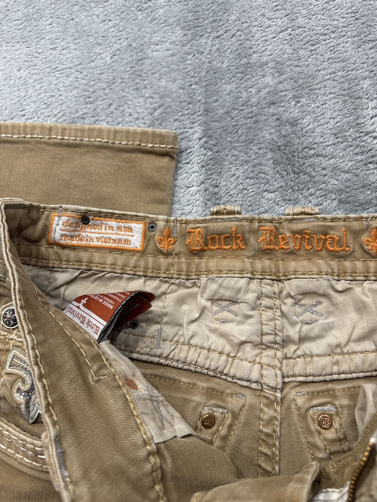 Rock Revival Beige/Brown Rock revival jeans 31/32 Size US 31 - 8 Thumbnail