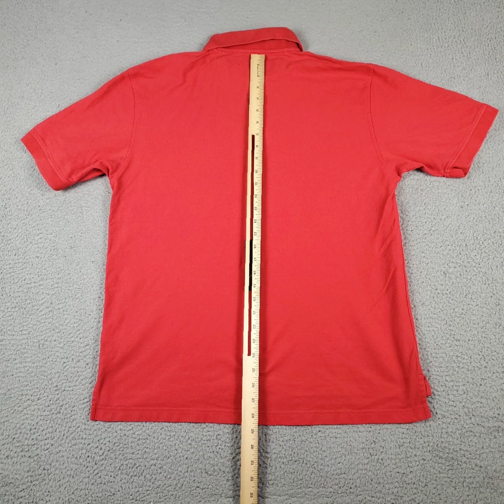 Izod IZOD Polo Shirt Red Short Sleeve Button Cotton 100% Mens Large Casual Knit Solid Size US L / EU 52-54 / 3 - 3 Thumbnail