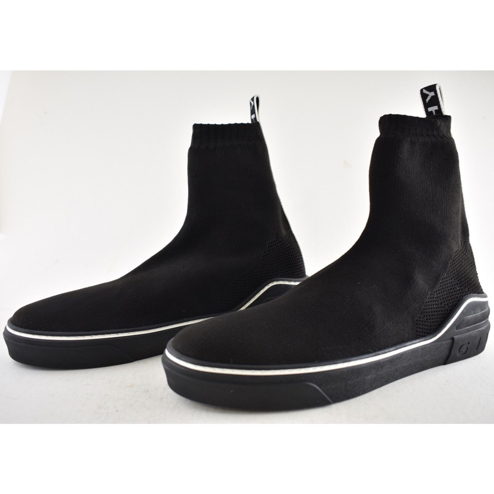 Givenchy Givenchy George V Sock Black White High Top Knit Sneaker 43 Size US 10 / EU 43 - 11 Thumbnail