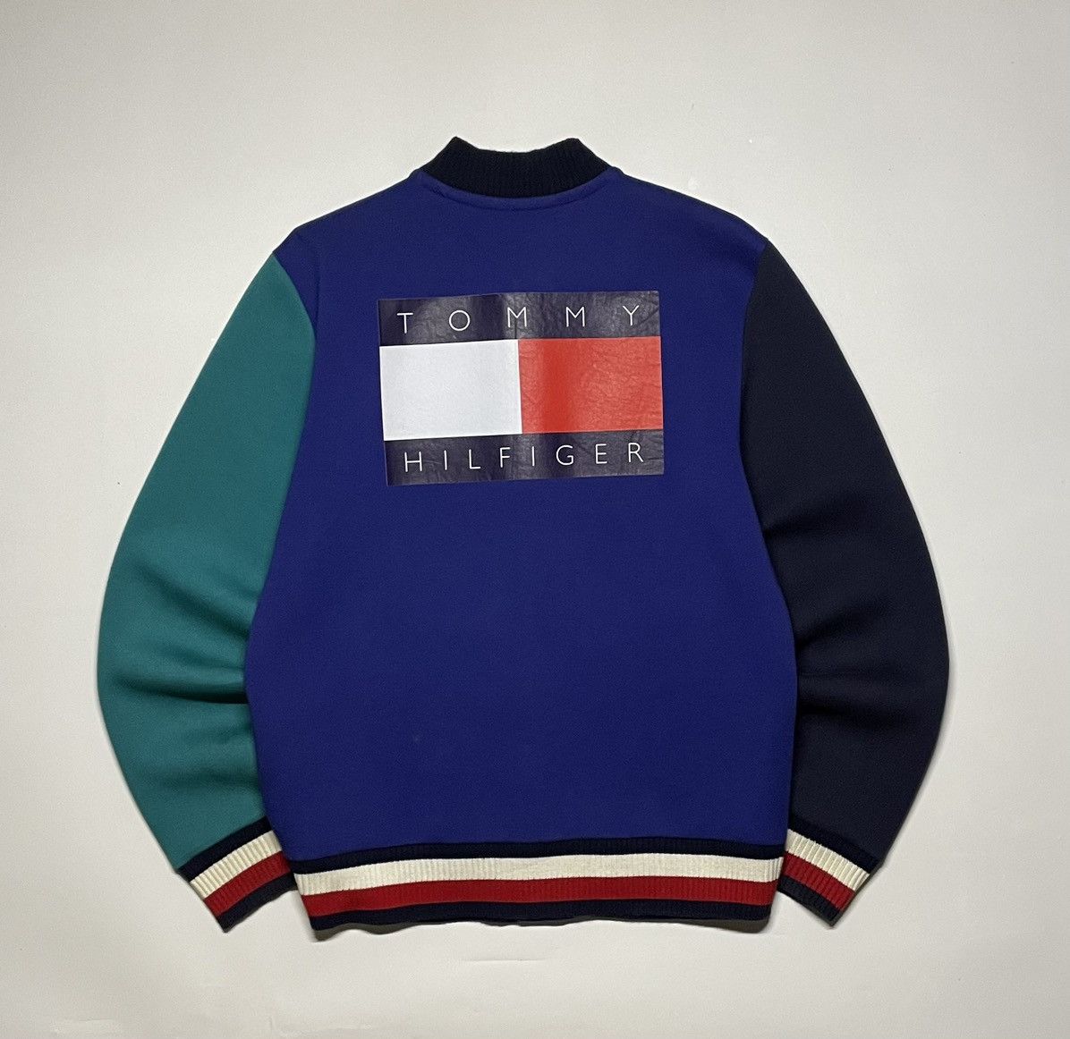 Tommy Hilfiger × Tommy Jeans × Vintage Tommy Hilfiger Varsity Scuba sample Biglogo jacket Size US M / EU 48-50 / 2 - 1 Thumbnail
