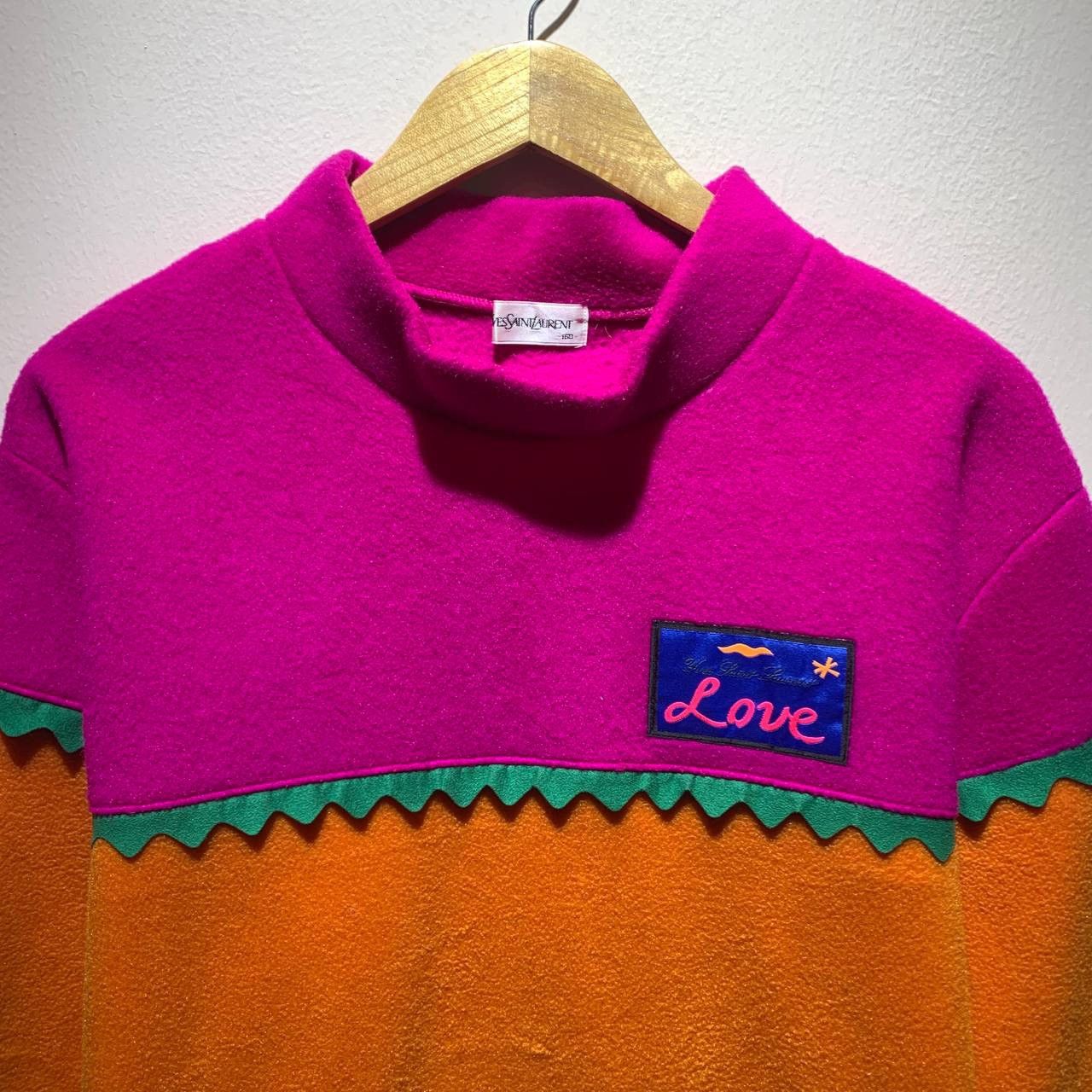 Yves Saint Laurent Yves Saint Laurent YSL Love Multicolour Fleece Sweatshirts Size US XL / EU 56 / 4 - 3 Thumbnail