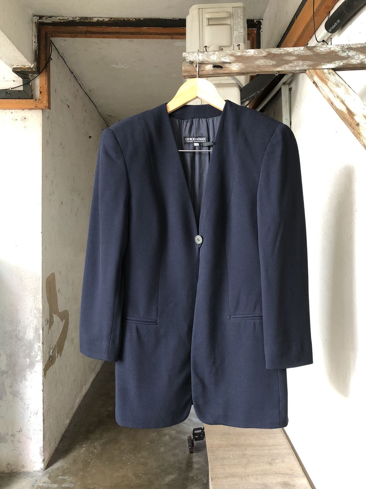 Giorgio Armani Giorgio Armani Single Breasted Blazer Jacket Blue Size XS / US 0-2 / IT 36-38 - 5 Thumbnail