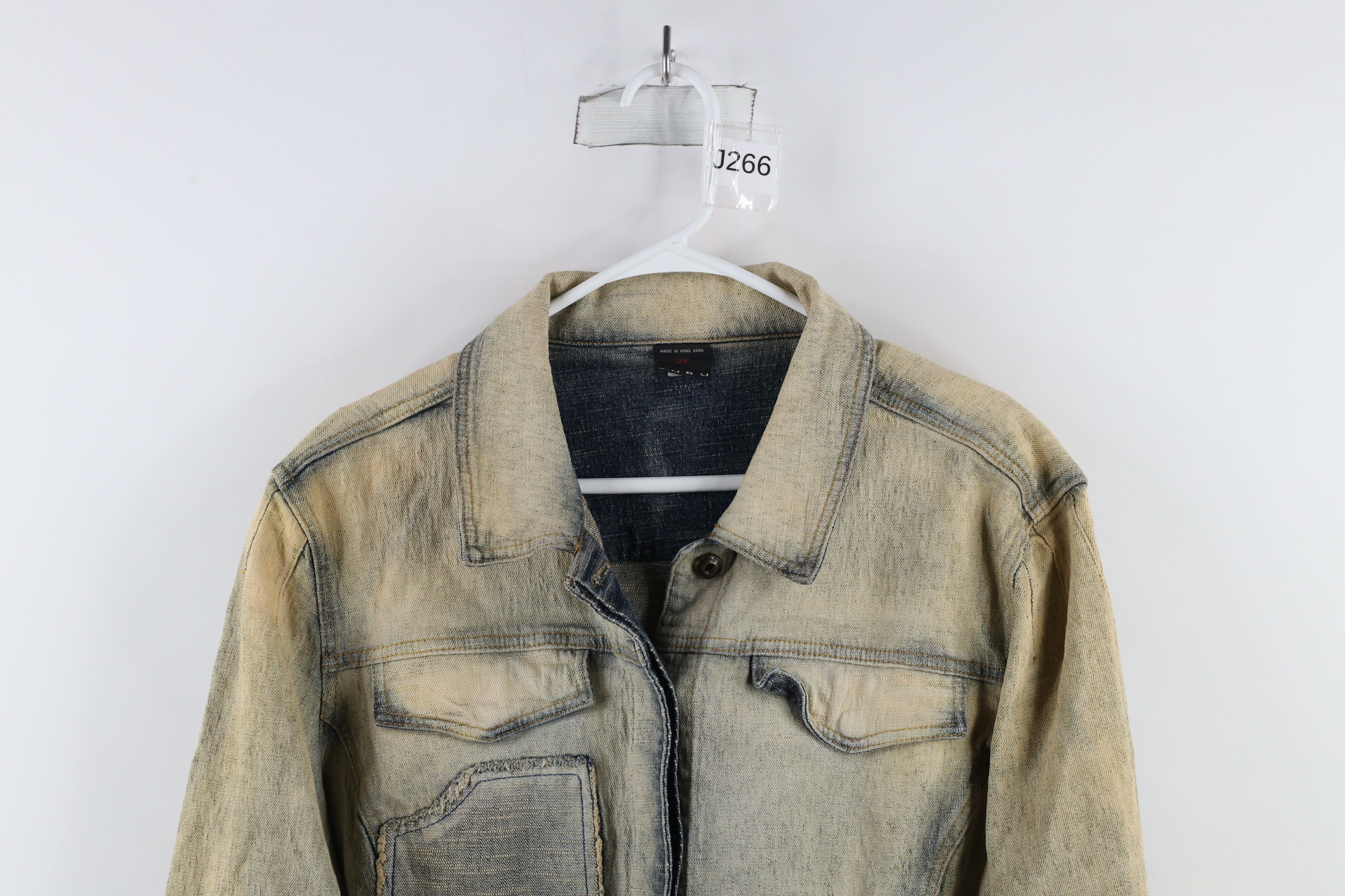 Fubu × Vintage Vintage FUBU Spell Out Stretch Denim Jean Trucker Jacket Size XL / US 12-14 / IT 48-50 - 2 Thumbnail