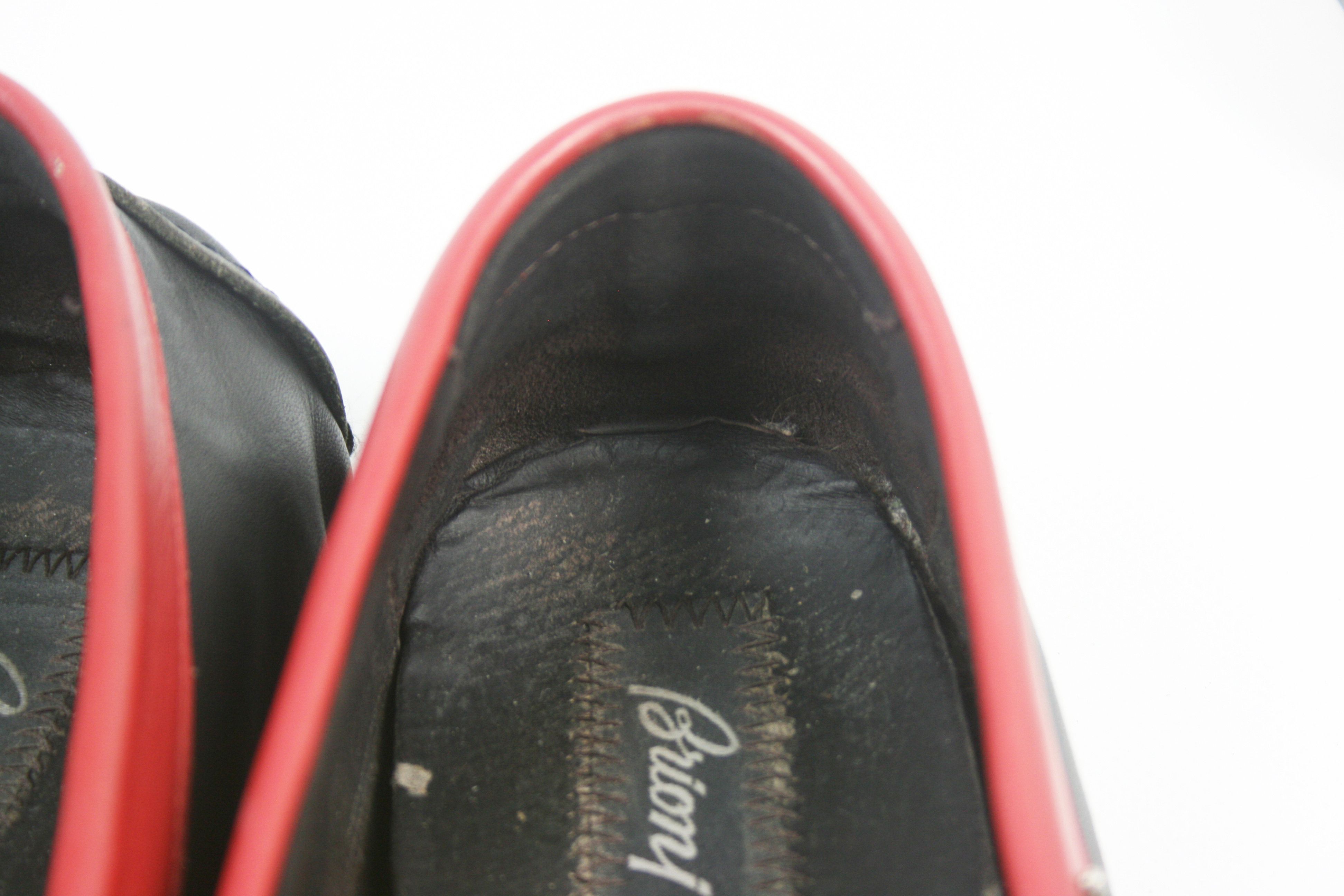 Brioni 00S Leather Logo Loafers Vintage Size US 9 / EU 42 - 10 Thumbnail