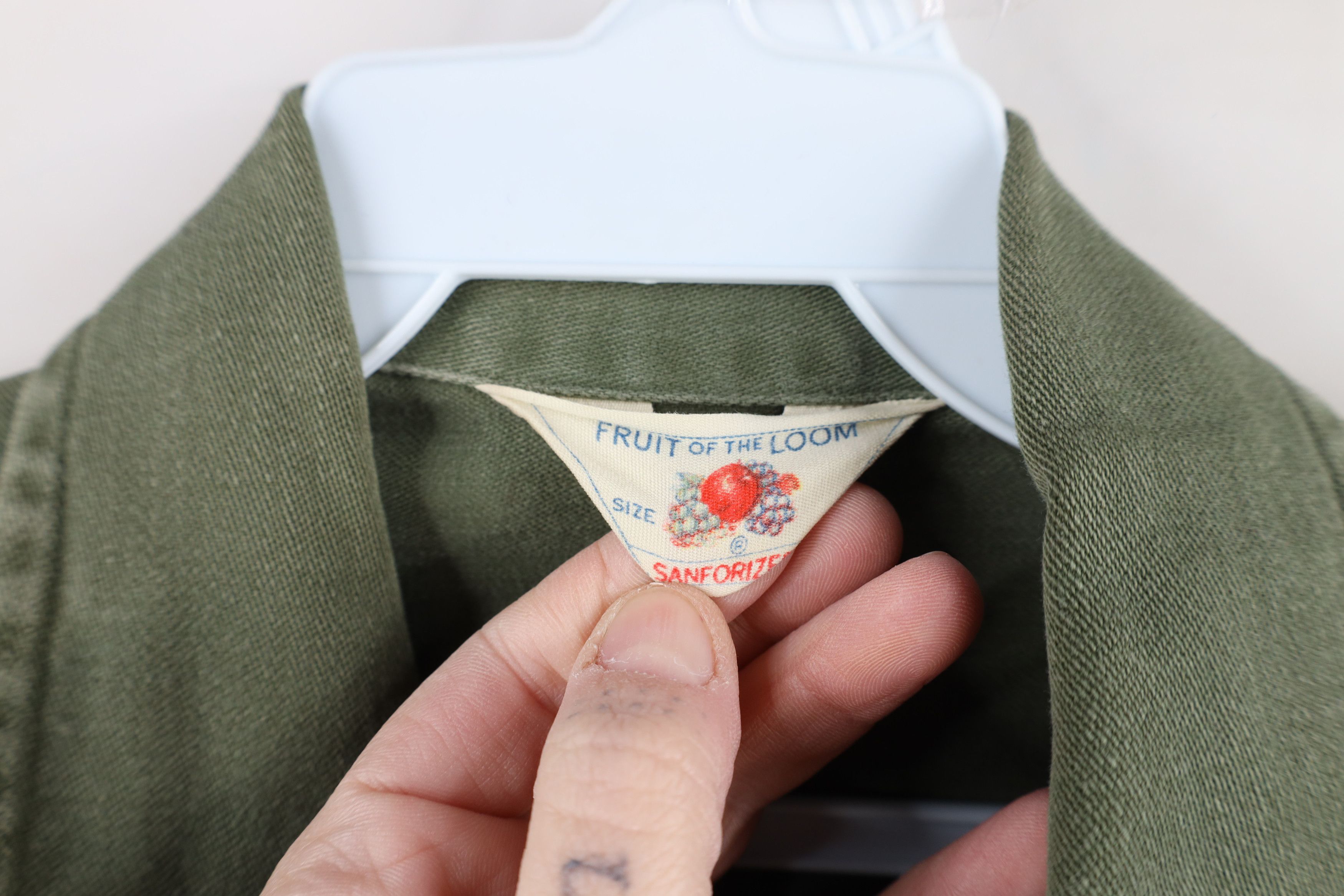 Fruit Of The Loom × Vintage Vintage 50s Fruit of the Loom Korean War Field Shirt Jacket Size US M / EU 48-50 / 2 - 7 Thumbnail