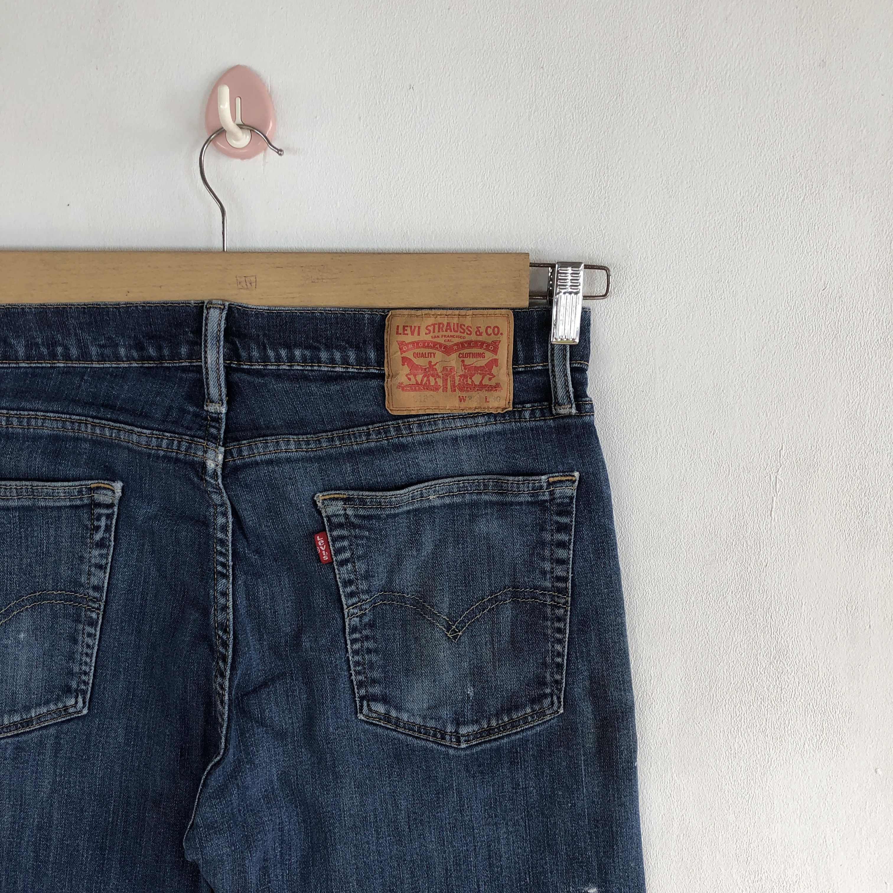 Levi's Vintage Levis 513 Paint Splatter Jeans Levi's Faded Denim Size US 32 / EU 48 - 5 Thumbnail