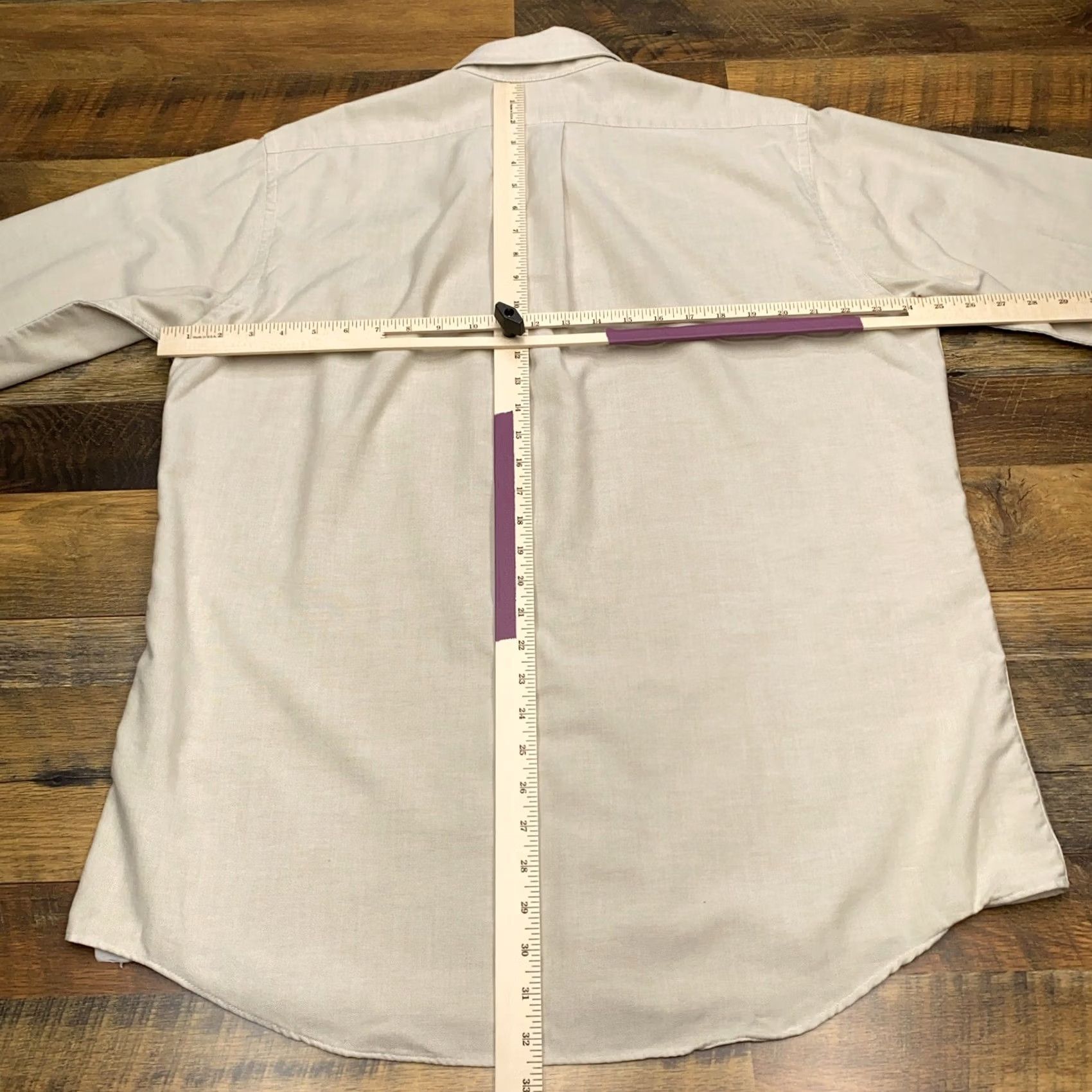 Vintage VINTAGE LL Bean Shirt Mens 17 Beige Button Up Pocket Shirt Size US XL / EU 56 / 4 - 8 Thumbnail
