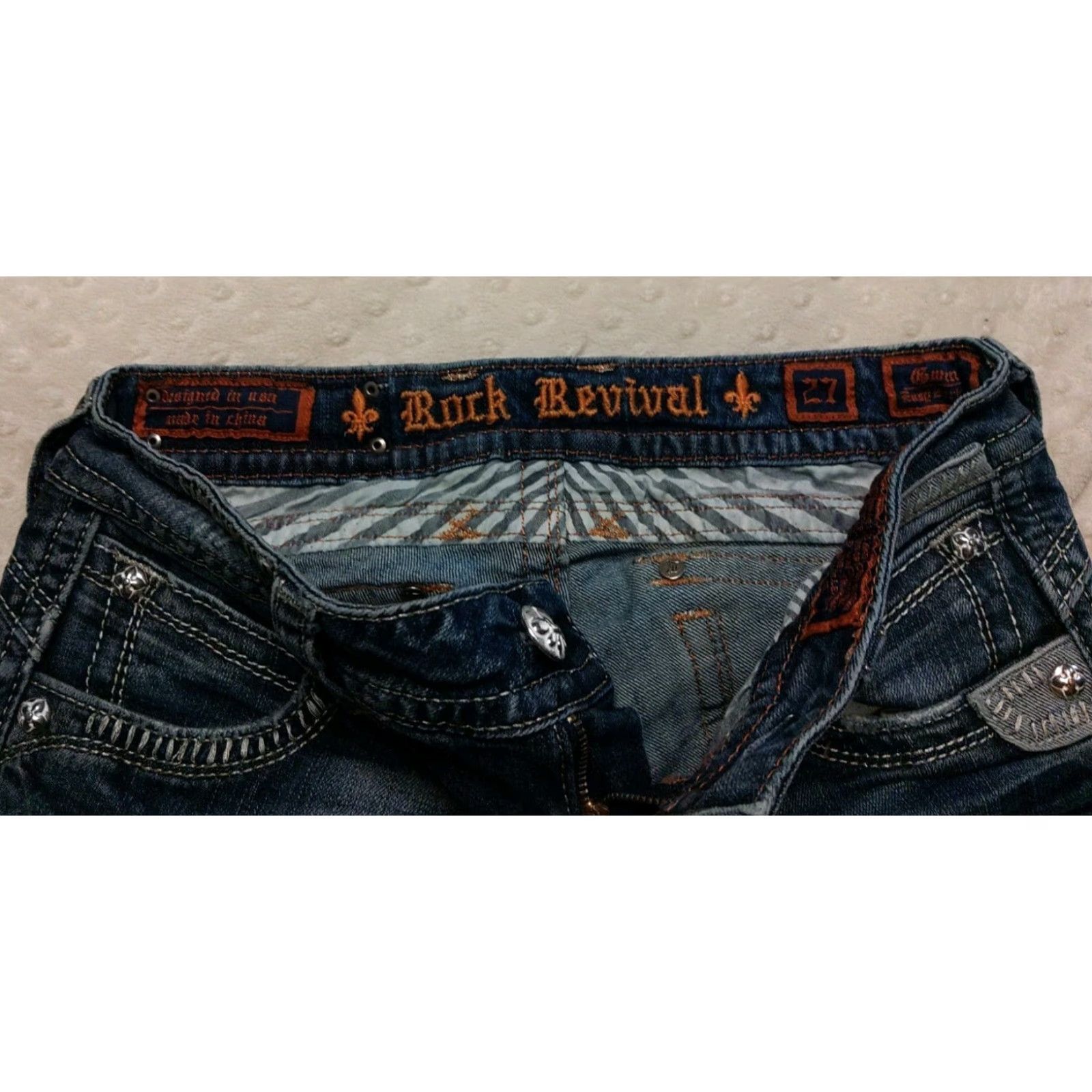 Vintage Rock Revival Gwen Boot Jeans Shirt? Size 27" / US 4 / IT 40 - 5 Thumbnail