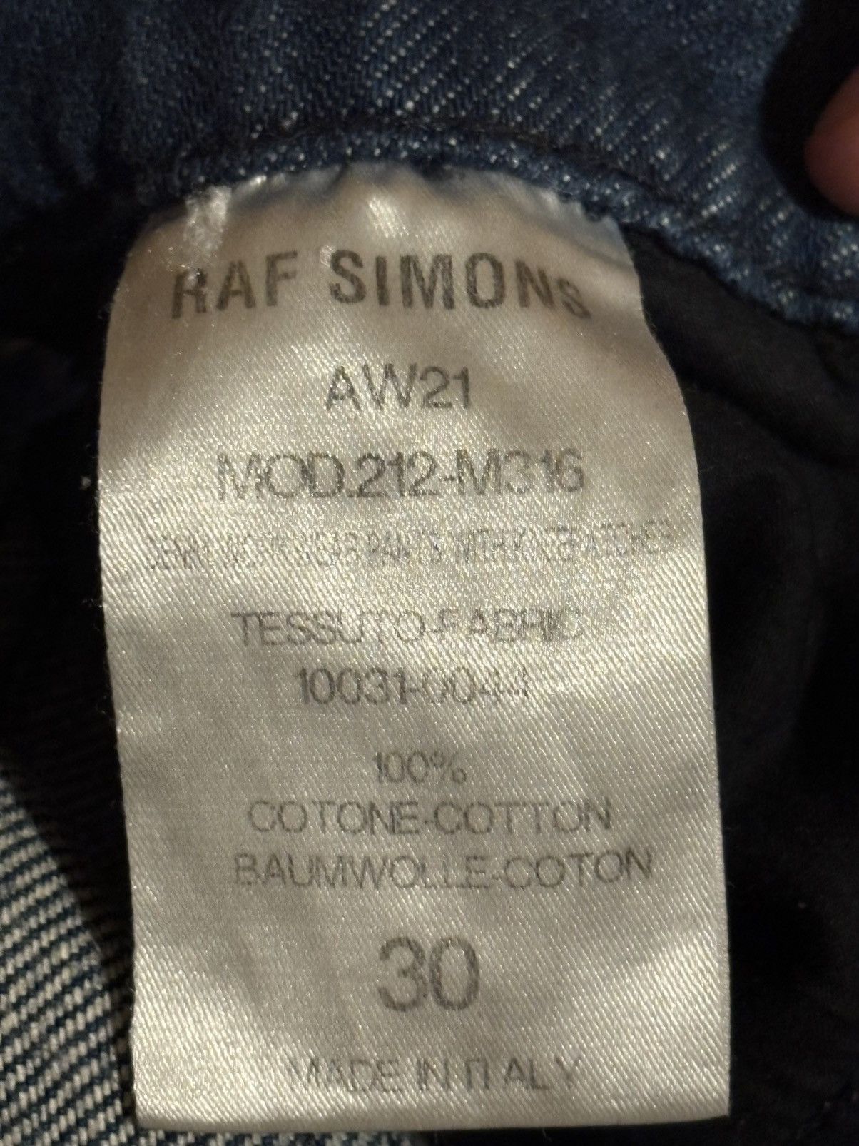 Raf Simons Raf simons BAGGY DOUBLE KNEE DENIM Size US 30 / EU 46 - 4 Thumbnail