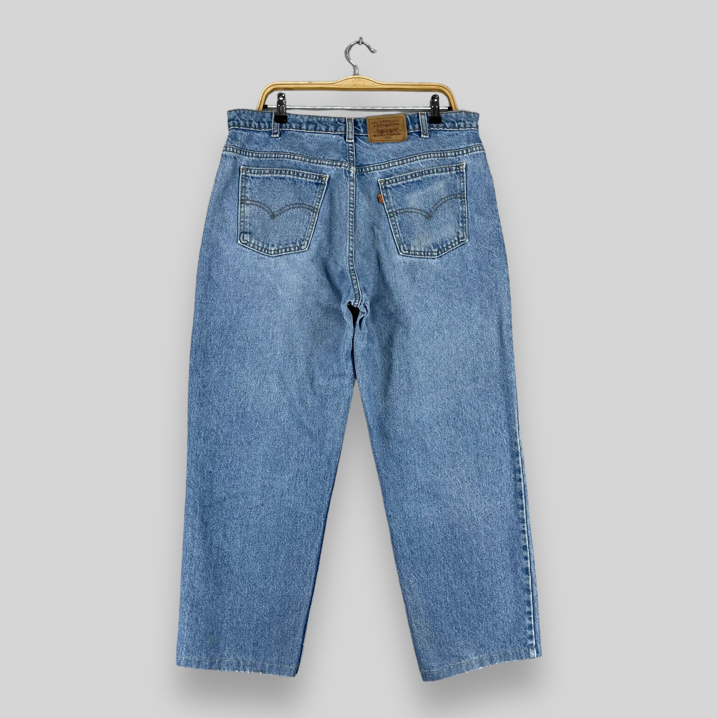 Levi's × Levi's Vintage Clothing × Vintage W36 L26 Vintage 90s Levis Orange Tab Straight Fit Jeans Size 36" / US 14 / IT 50 - 5 Thumbnail
