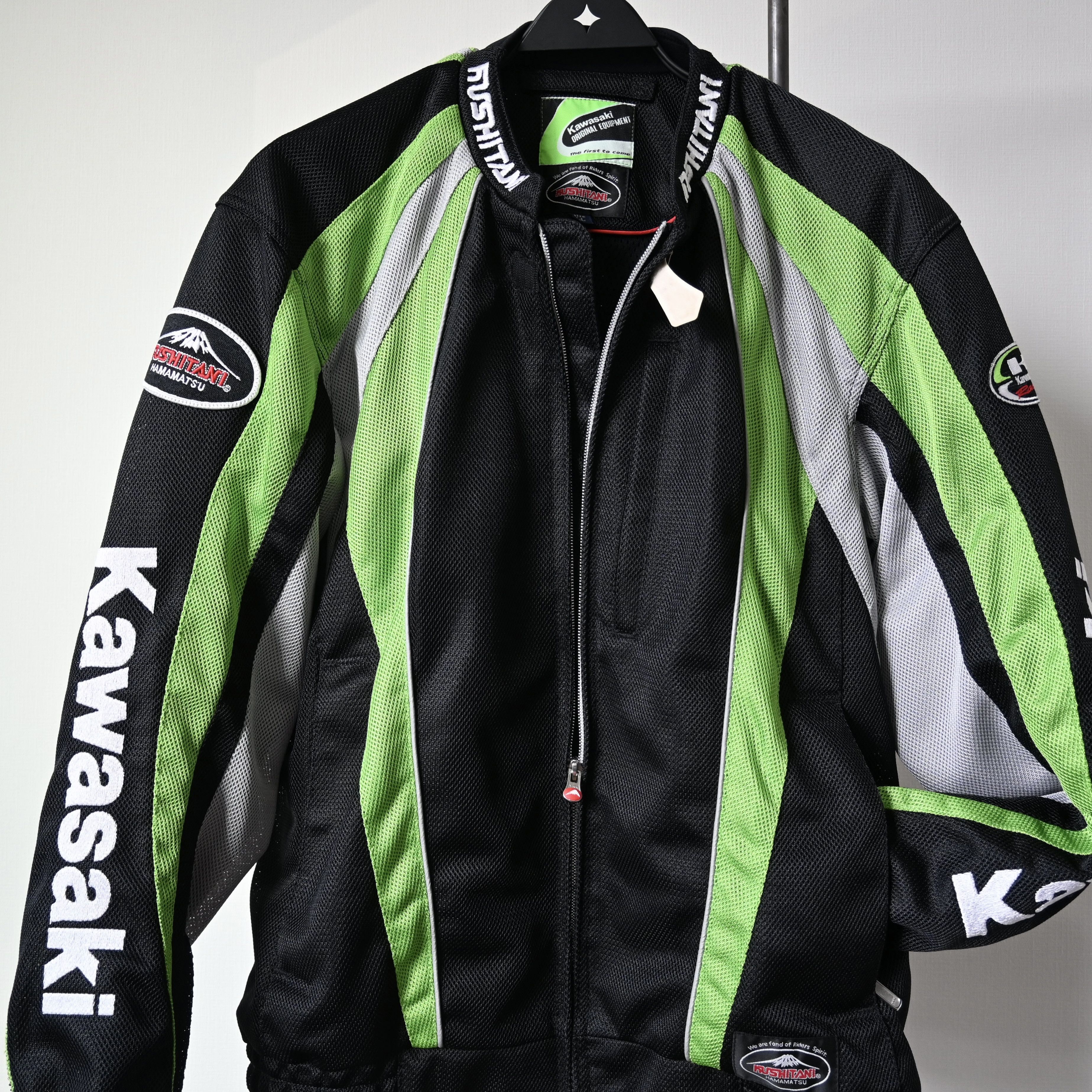 Vintage 2000s KUSHITANI x KAWASAKI mesh riding jacket Size US L / EU 52-54 / 3 - 14 Thumbnail