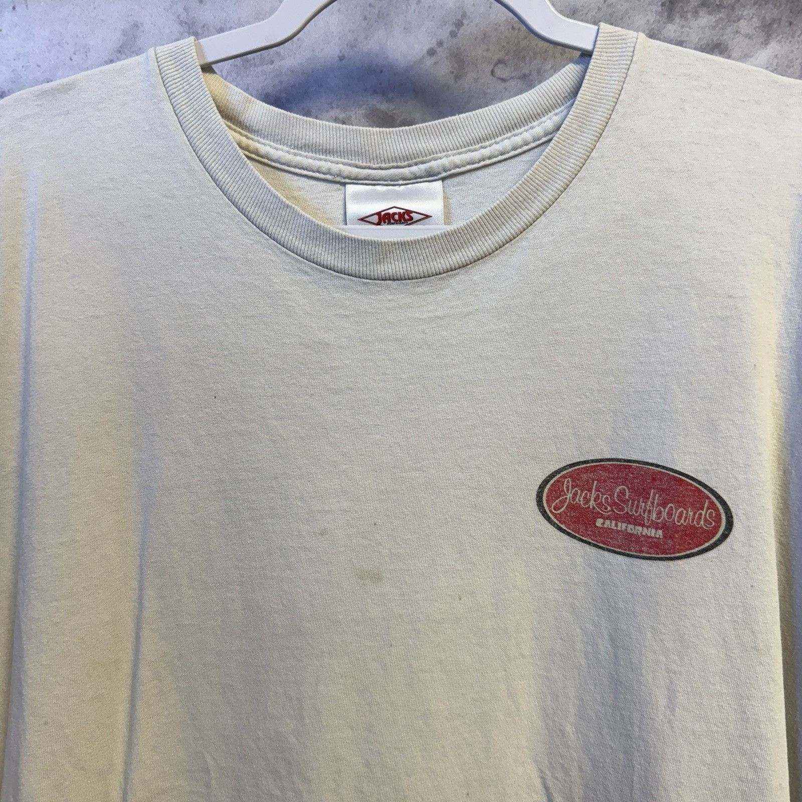 Vintage Vintage Jacks Surfboards T Shirt Mens 2XL 24x29.5 White Size US XXL / EU 58 / 5 - 4 Thumbnail