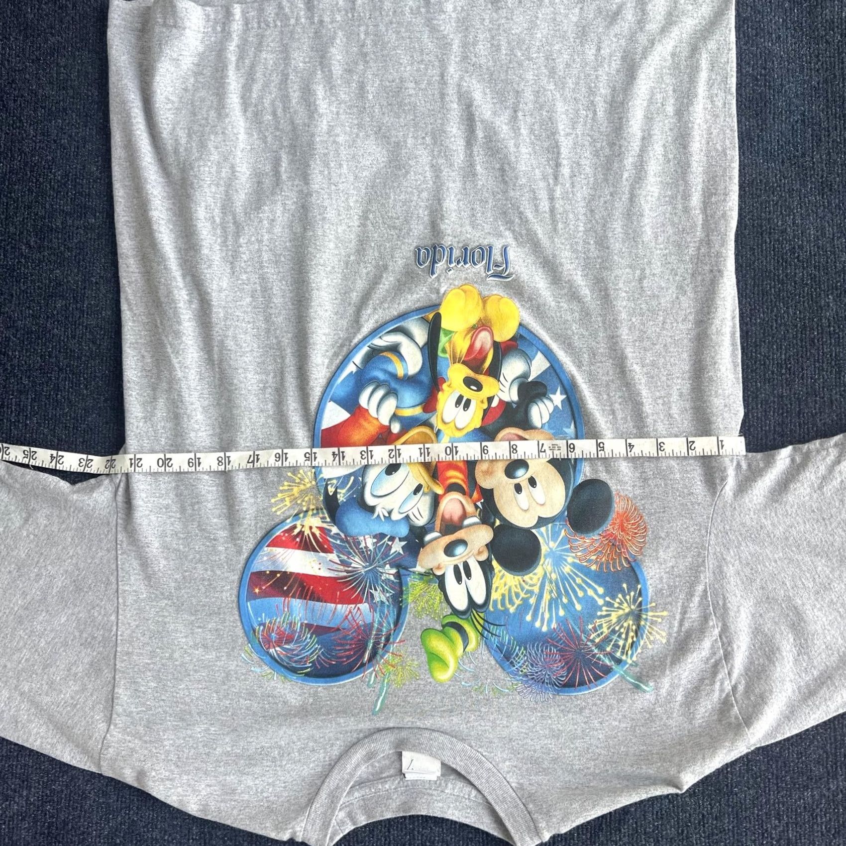 Disney Disney Shirt Mens L Gray Florida Mickey Mouse Goofy Donald Pluto Tee Size US L / EU 52-54 / 3 - 3 Thumbnail
