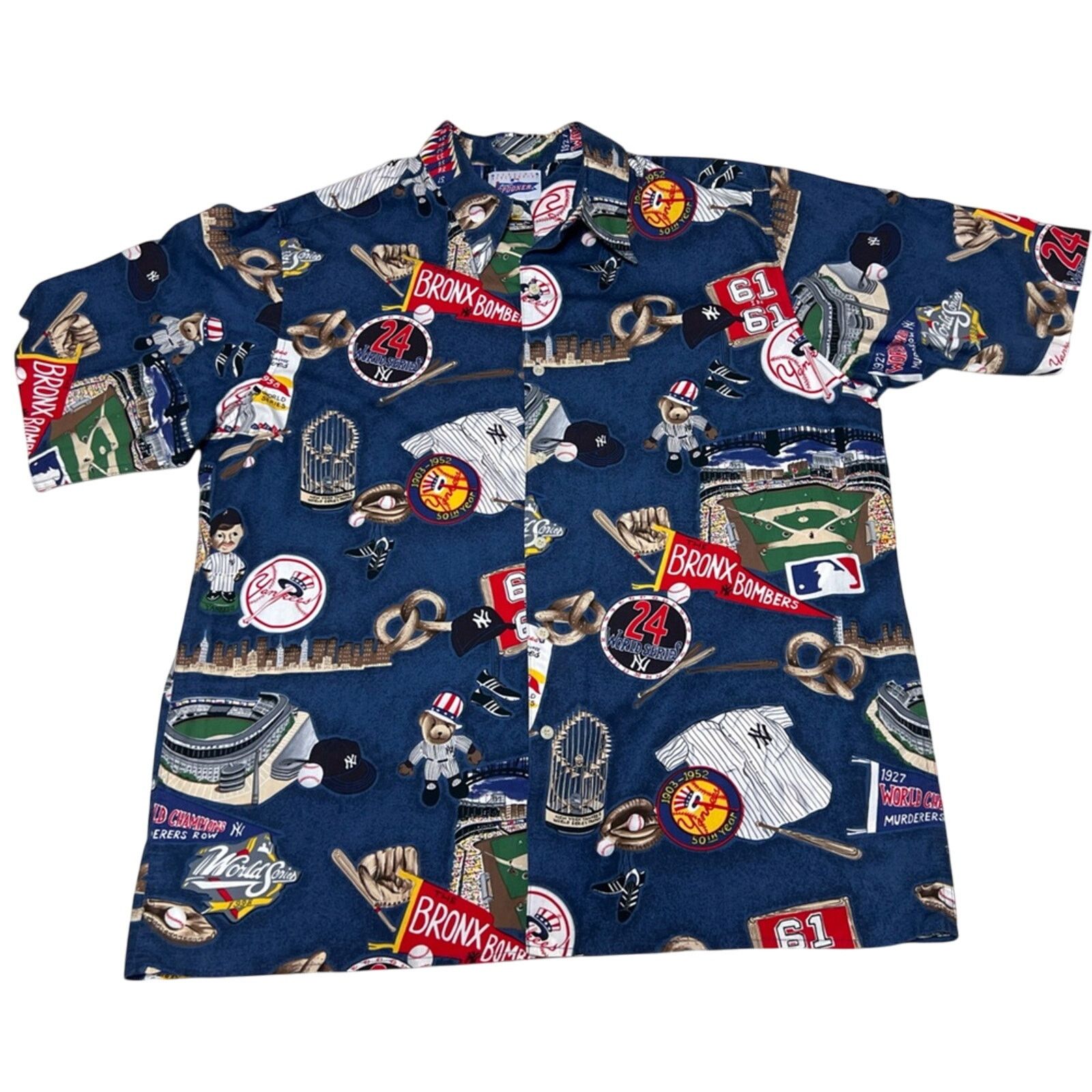 Reyn Spooner Reyn Spooner Shirt XL New York Yankees World Series Hawaiian Size US XL / EU 56 / 4 - 1 Thumbnail