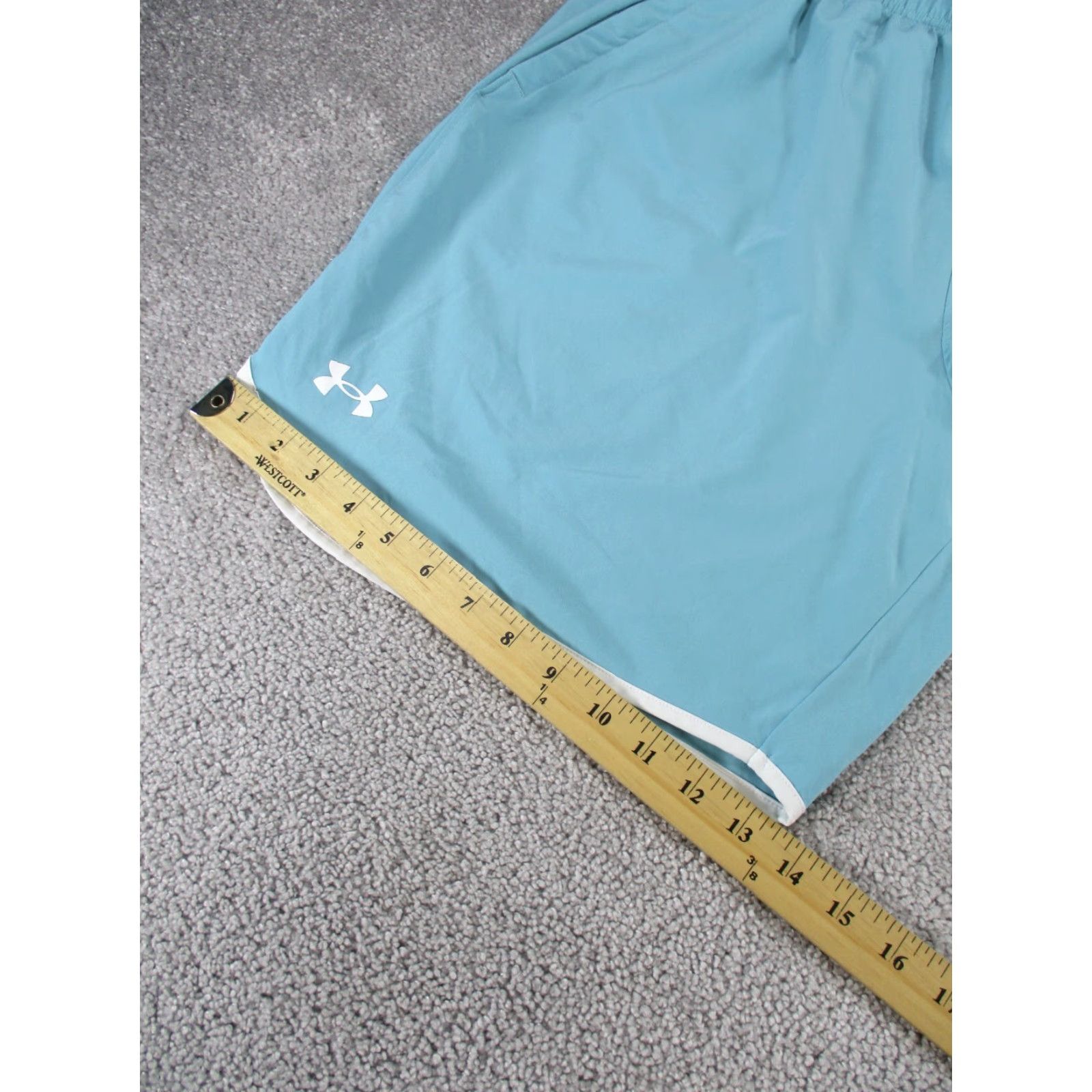 Under Armour VINTAGE Under Armour Shorts Womens 2XL Athletic Lightweight Blue Activewear Run Gym Training Size 40" / US 18 - 4 Thumbnail