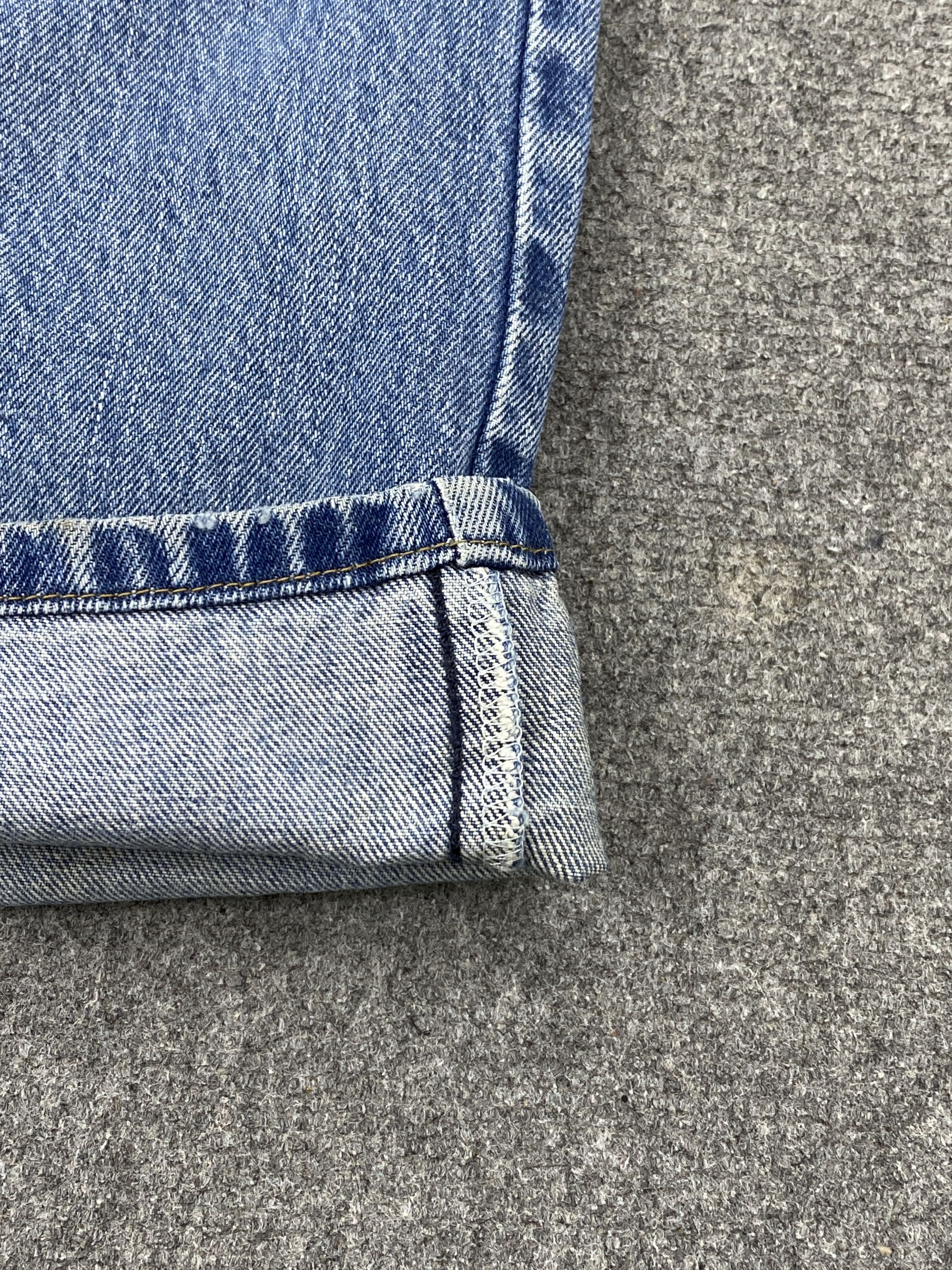 Vintage Levis 505 Splatter Paint Blue Denim Jeans